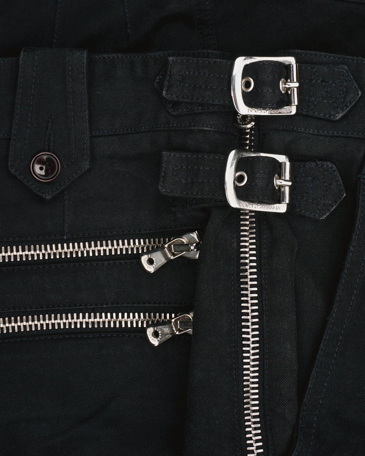 Dolce & Gabbana AW03 Multi-Buckle Biker Cargo