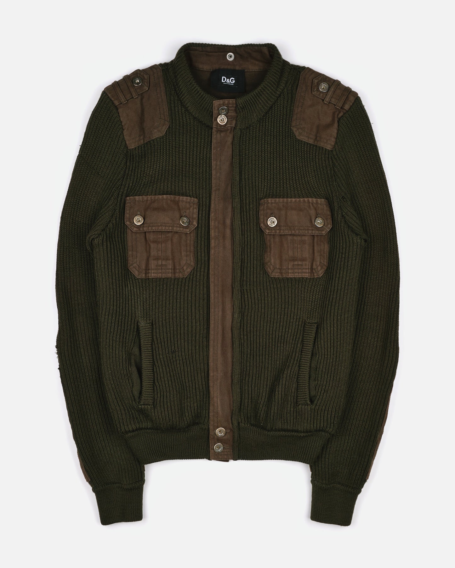 Dolce & Gabbana D&G Reconstructed Military Knit jacket