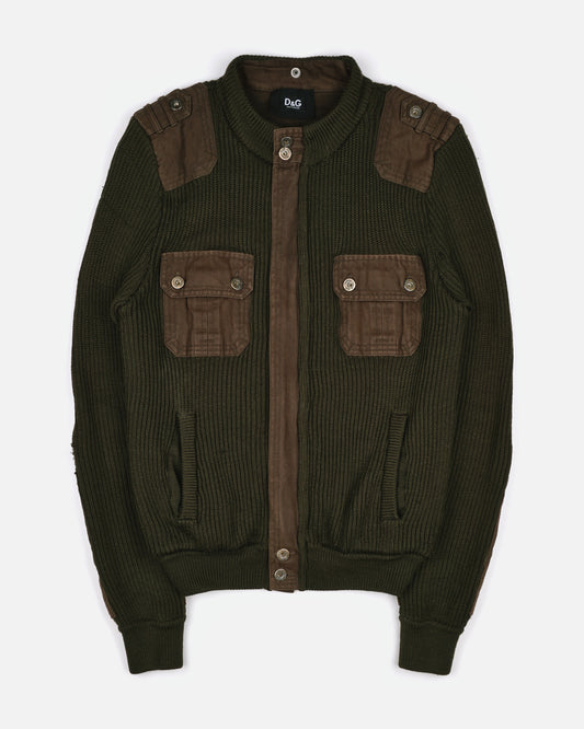 Dolce & Gabbana D&G Reconstructed Military Knit jacket