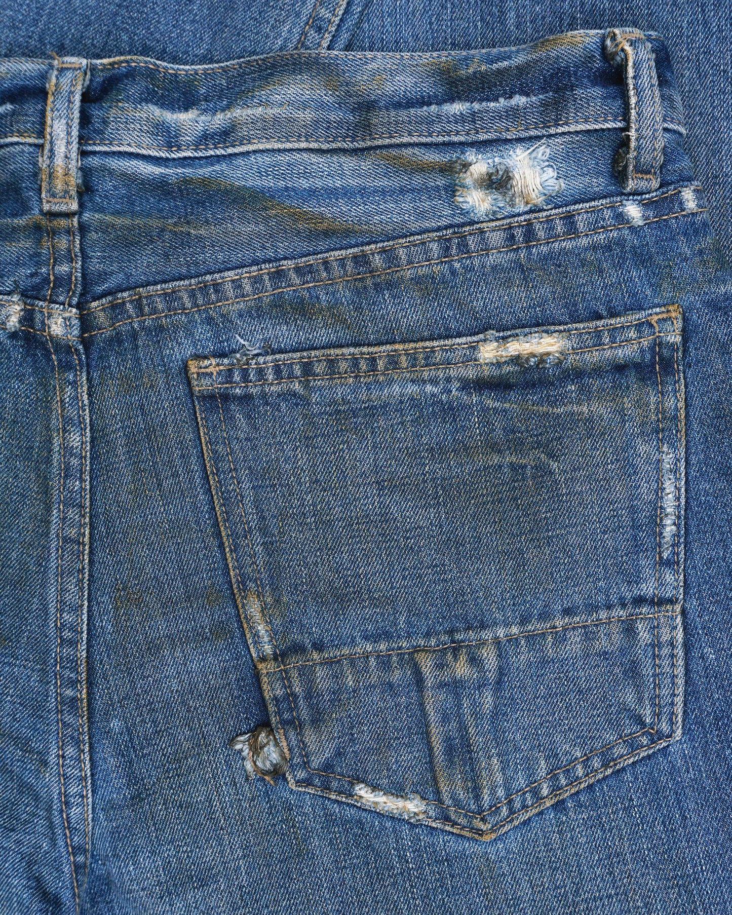 Rick Owens SLAB 2001 Oil-Wax Denim Jeans