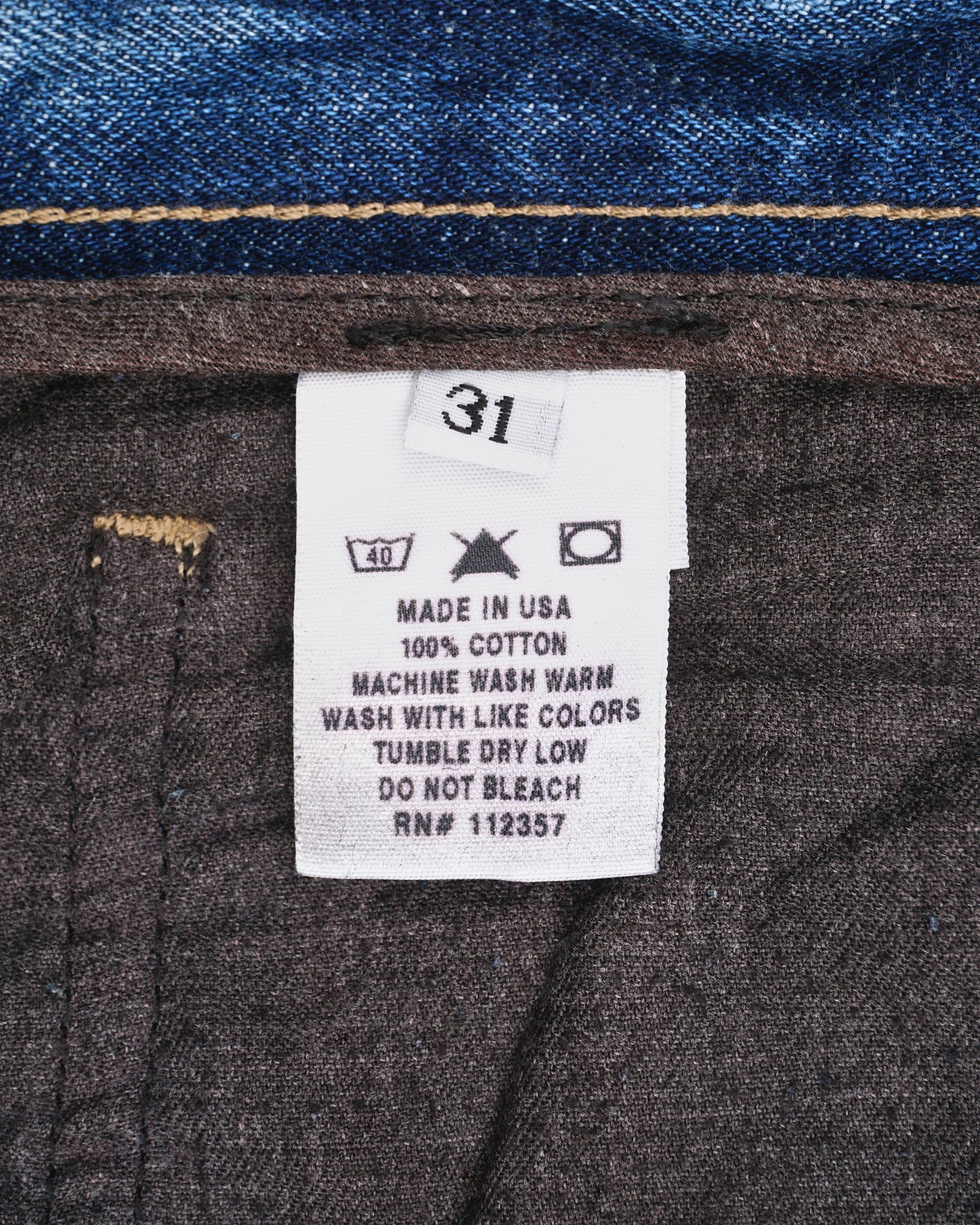 Rick Owens SLAB 2001 Oil-Wax Denim Jeans