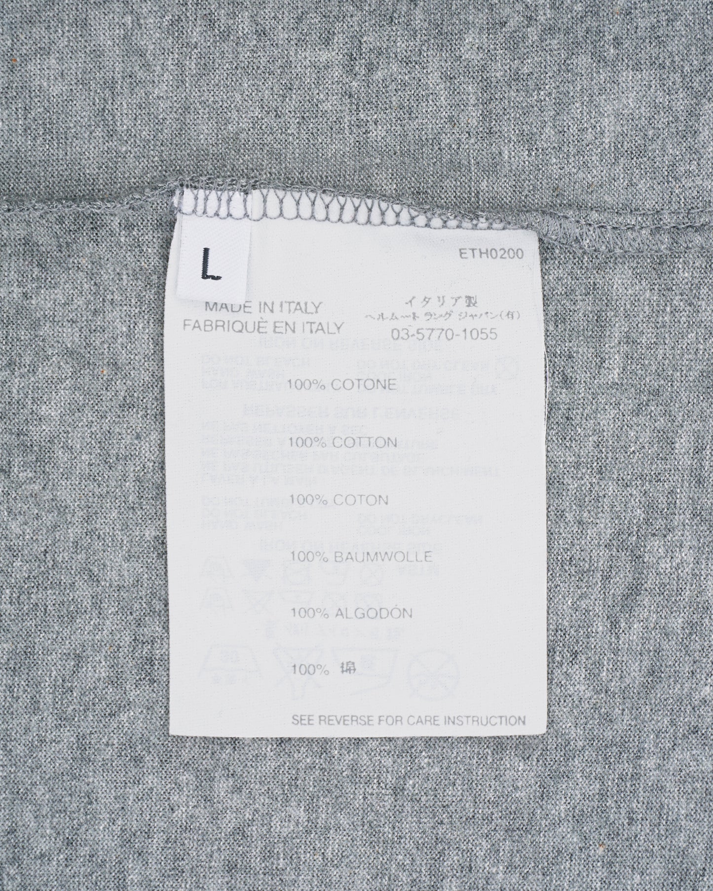 Helmut Lang 04 Backprint Logo Longsleeve