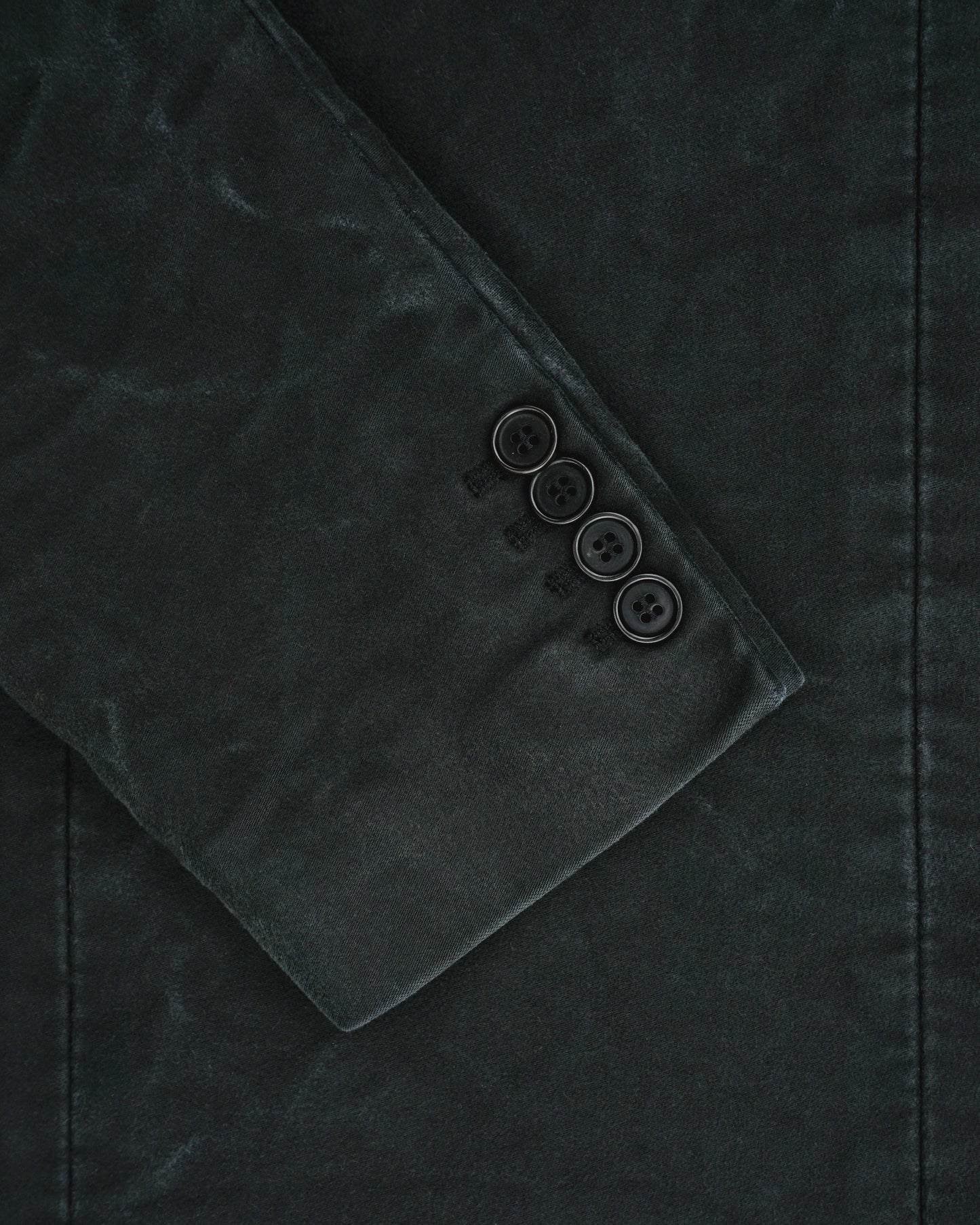 Helmut Lang 1990s Faded Moleskin Peacoat