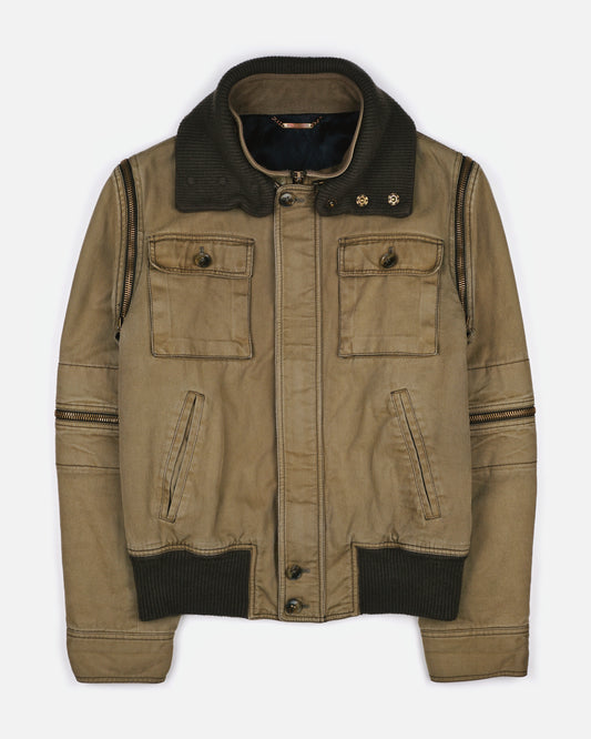 Dolce & Gabbana AW03 Multi-Zipper Bomber Jacket