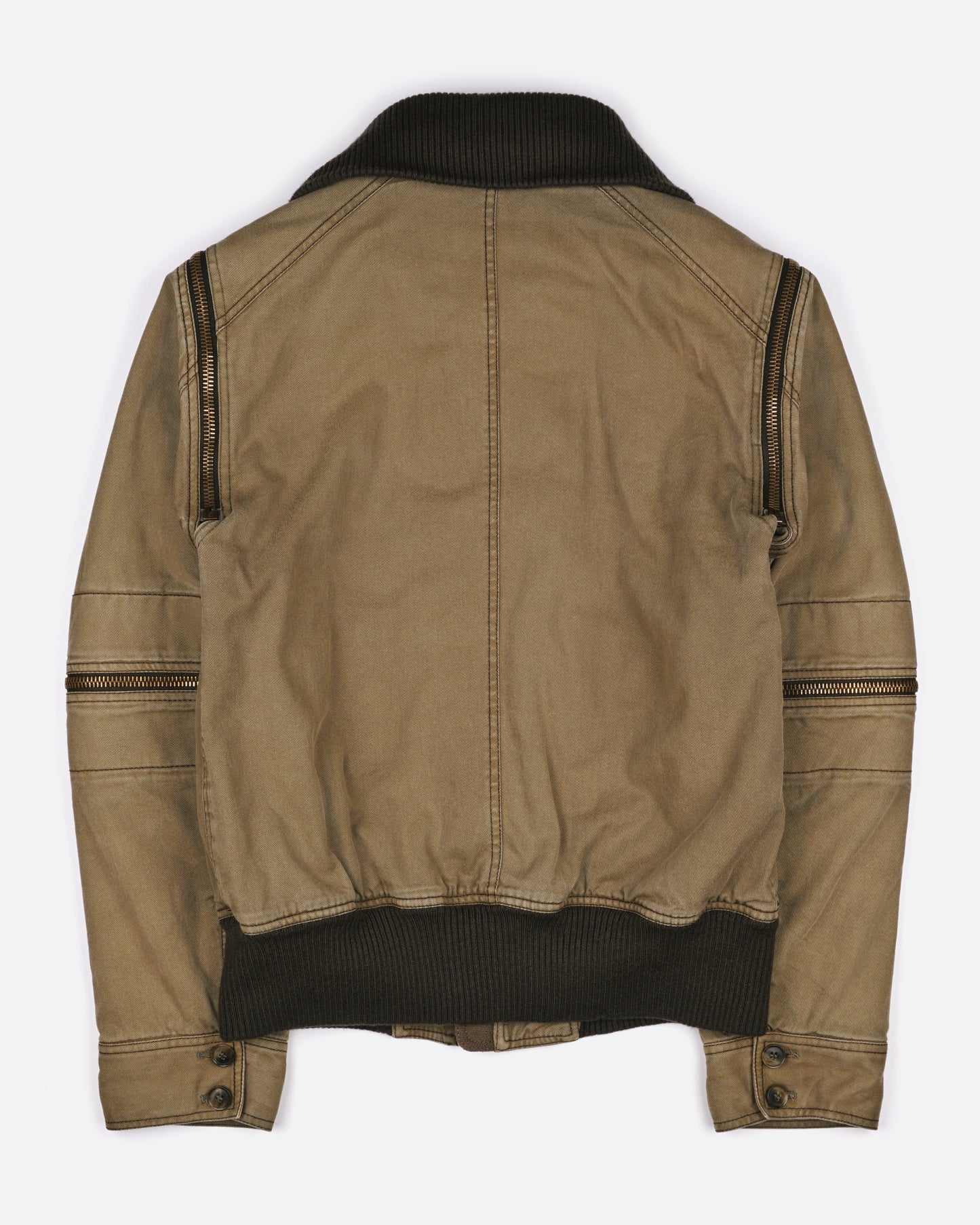 Dolce & Gabbana AW03 Multi-Zipper Bomber Jacket