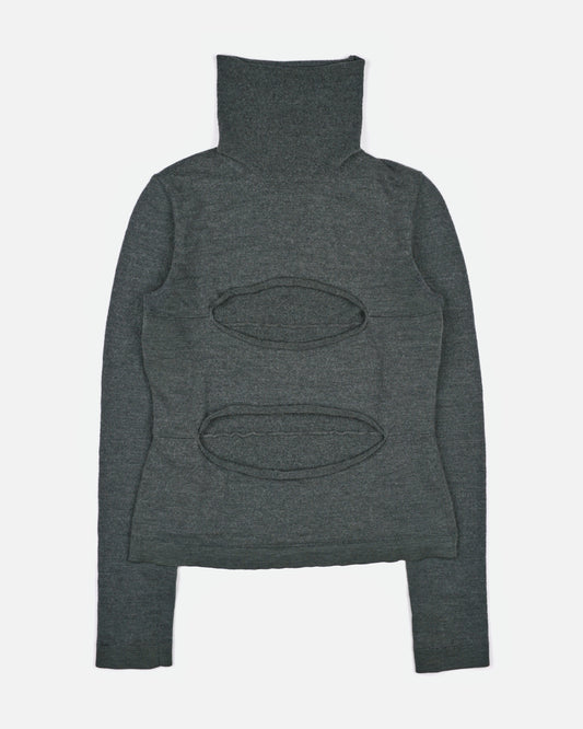 Helmut Lang 2000s Cutout Mockneck Longsleeve