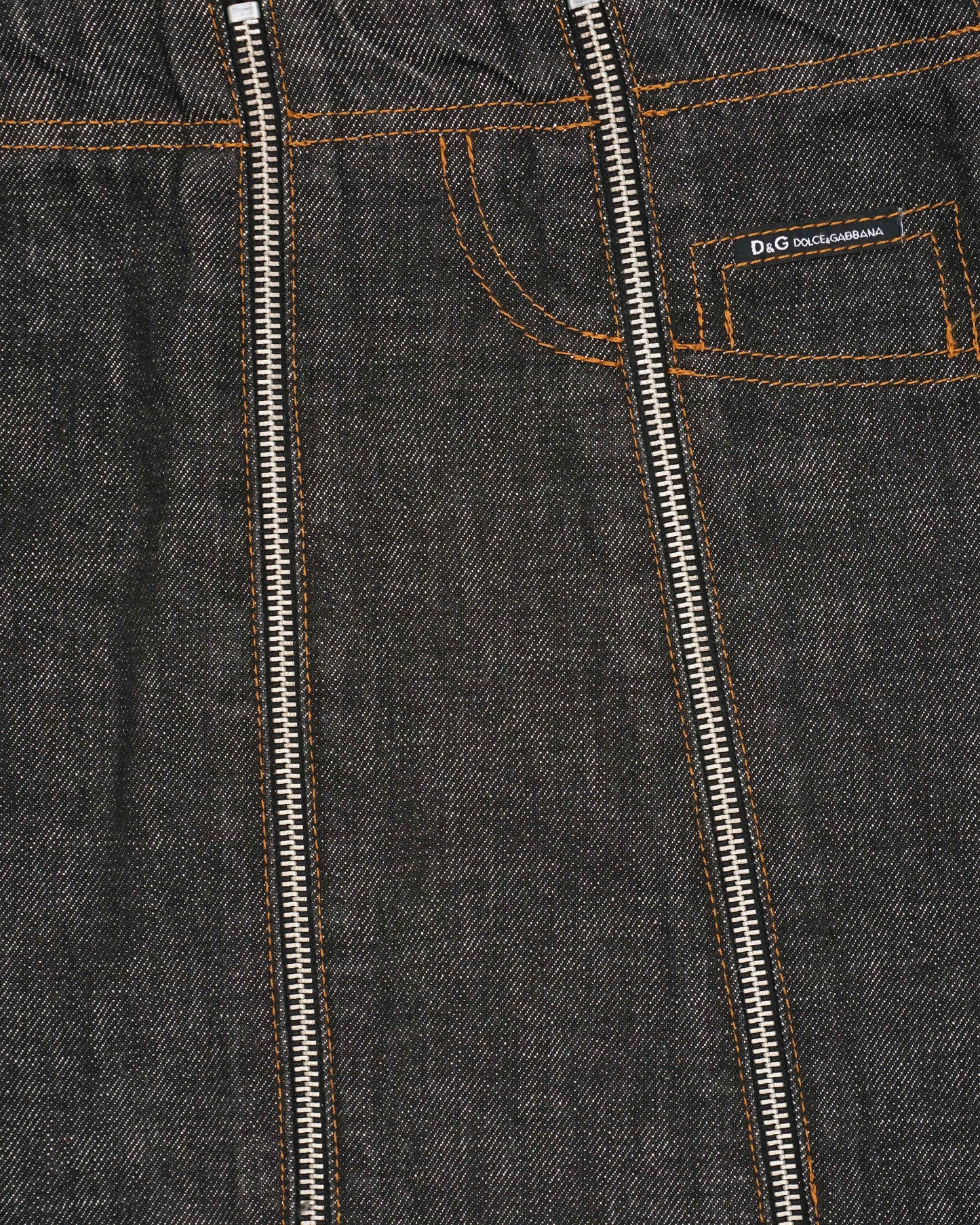 Dolce & Gabbana SS04 Multi-Zipper Denim Skirt