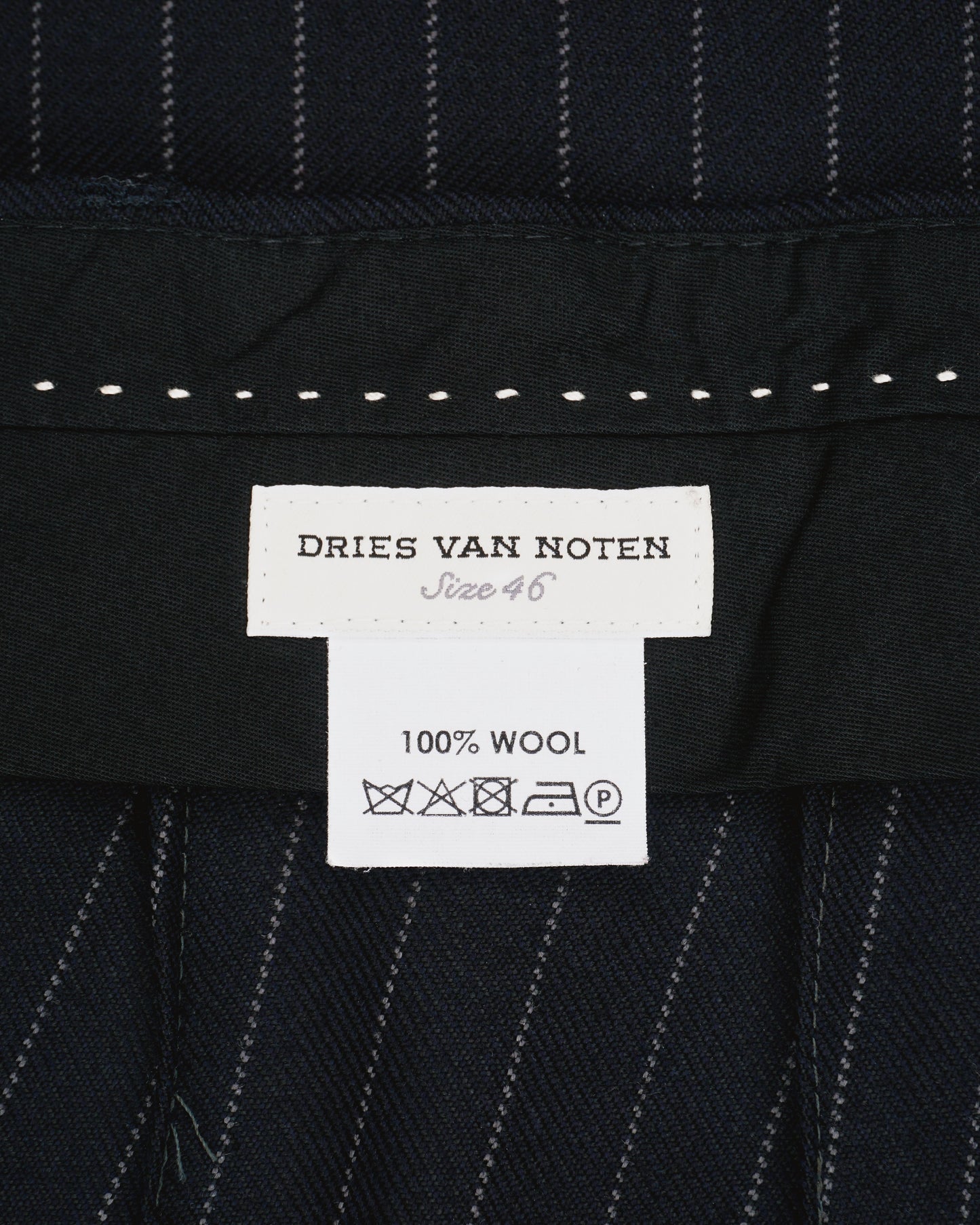 Dries van Noten AW15 Pinstripe Bondage Skirt Pants