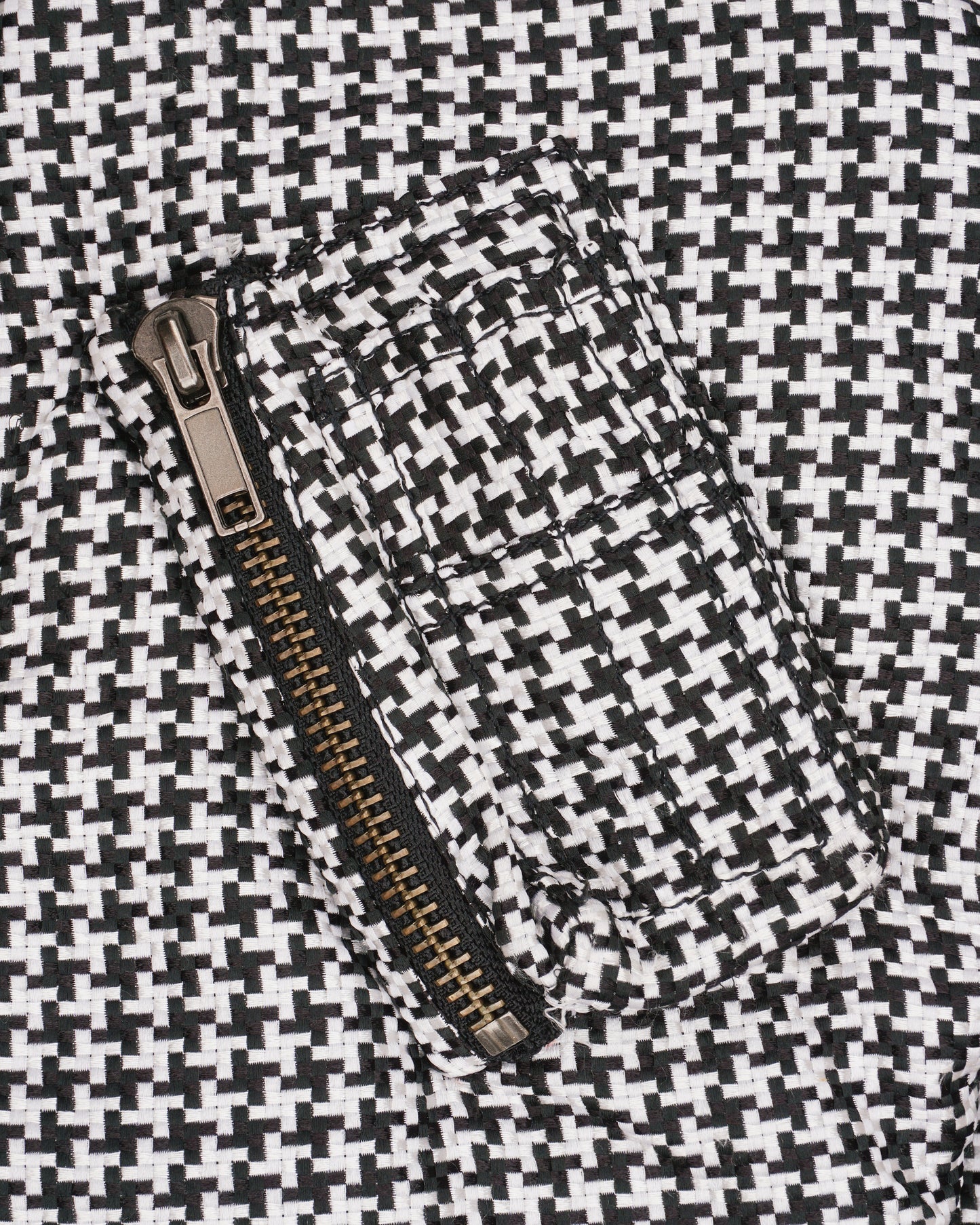 Haider Ackermann SS19 Houndstooth `Daytona´ Bomber Jacket