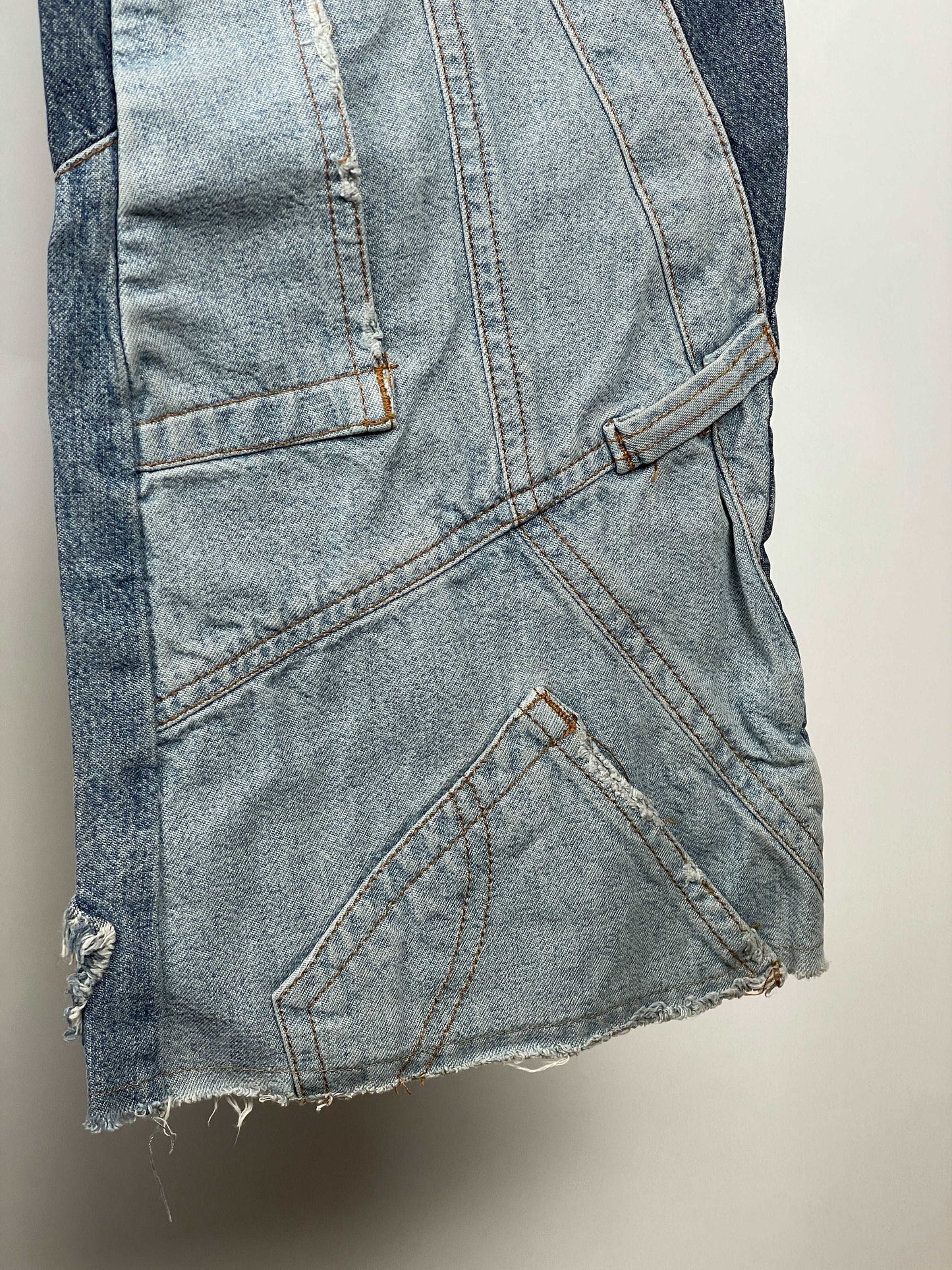 Dolce & Gabbana Flared Reconstructed Denim Jeans