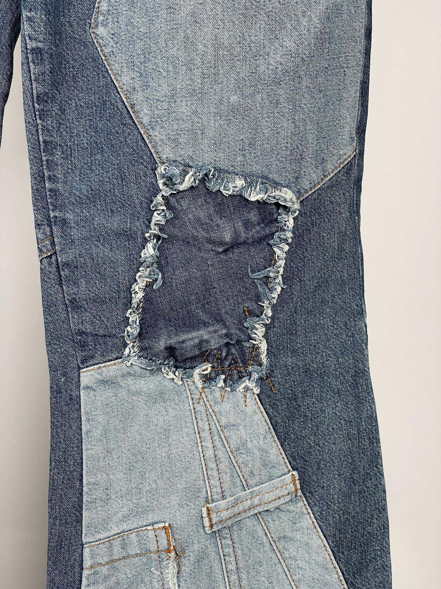 Dolce & Gabbana Flared Reconstructed Denim Jeans