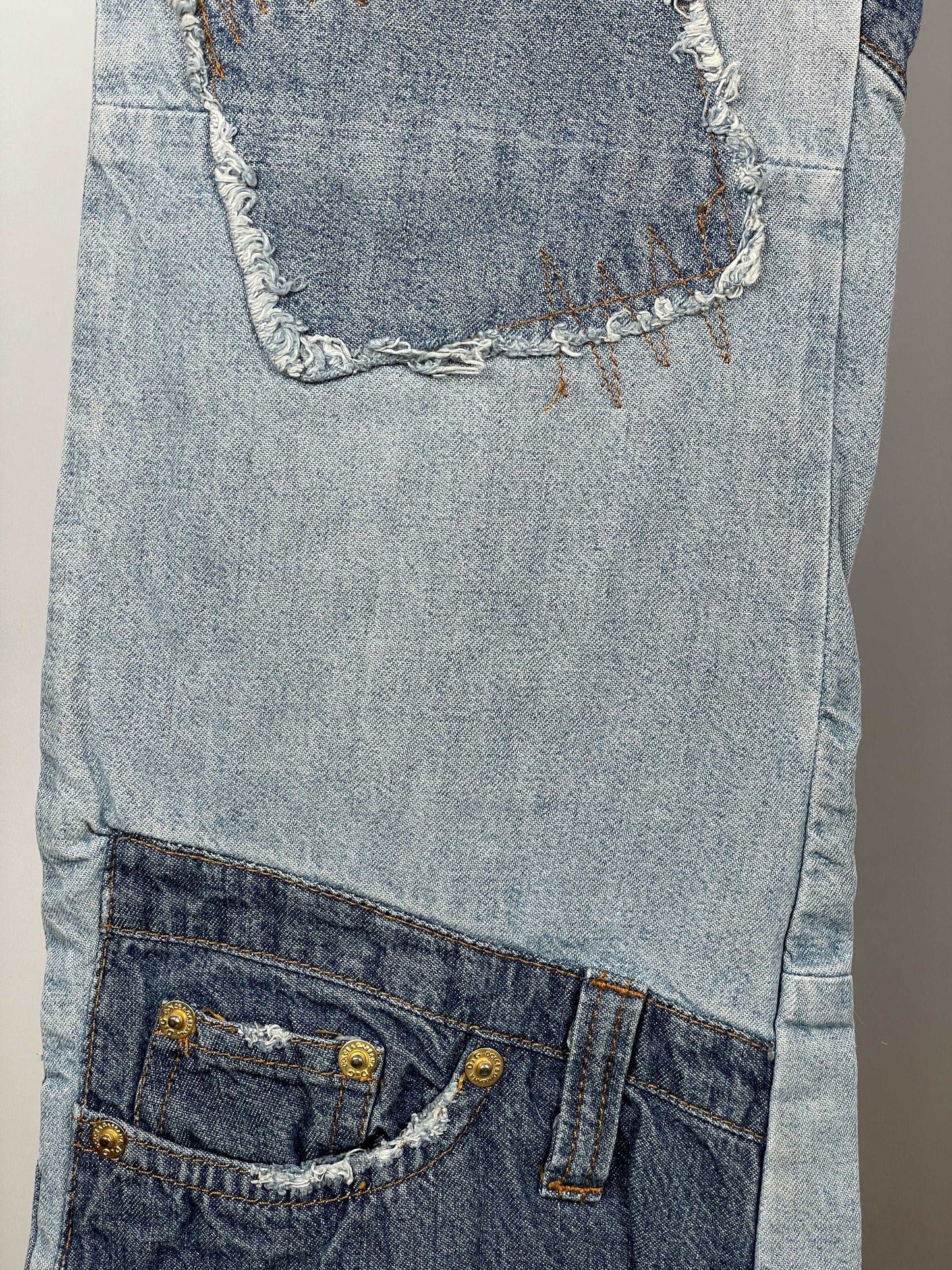 Dolce & Gabbana Flared Reconstructed Denim Jeans
