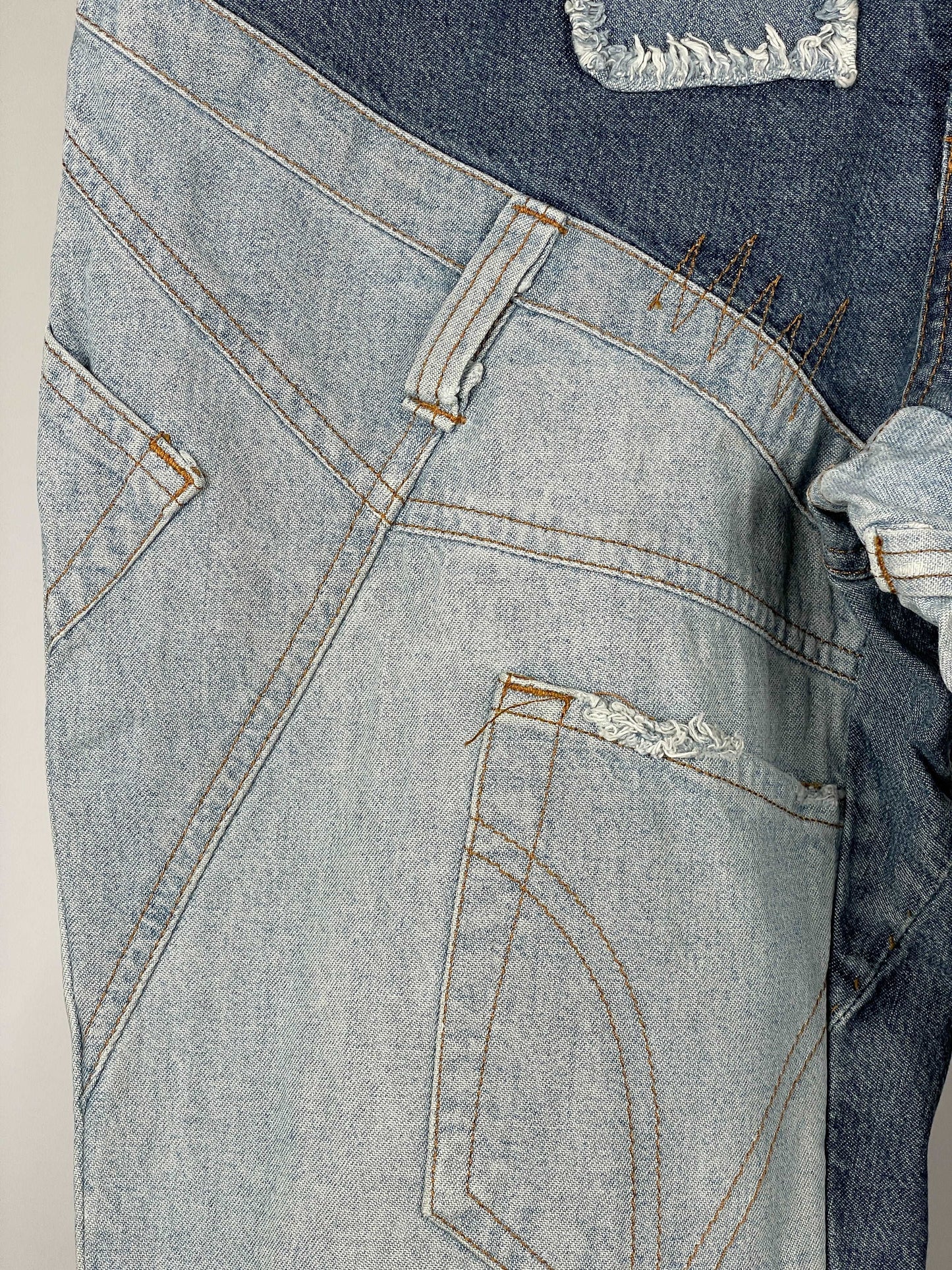 Dolce & Gabbana Flared Reconstructed Denim Jeans
