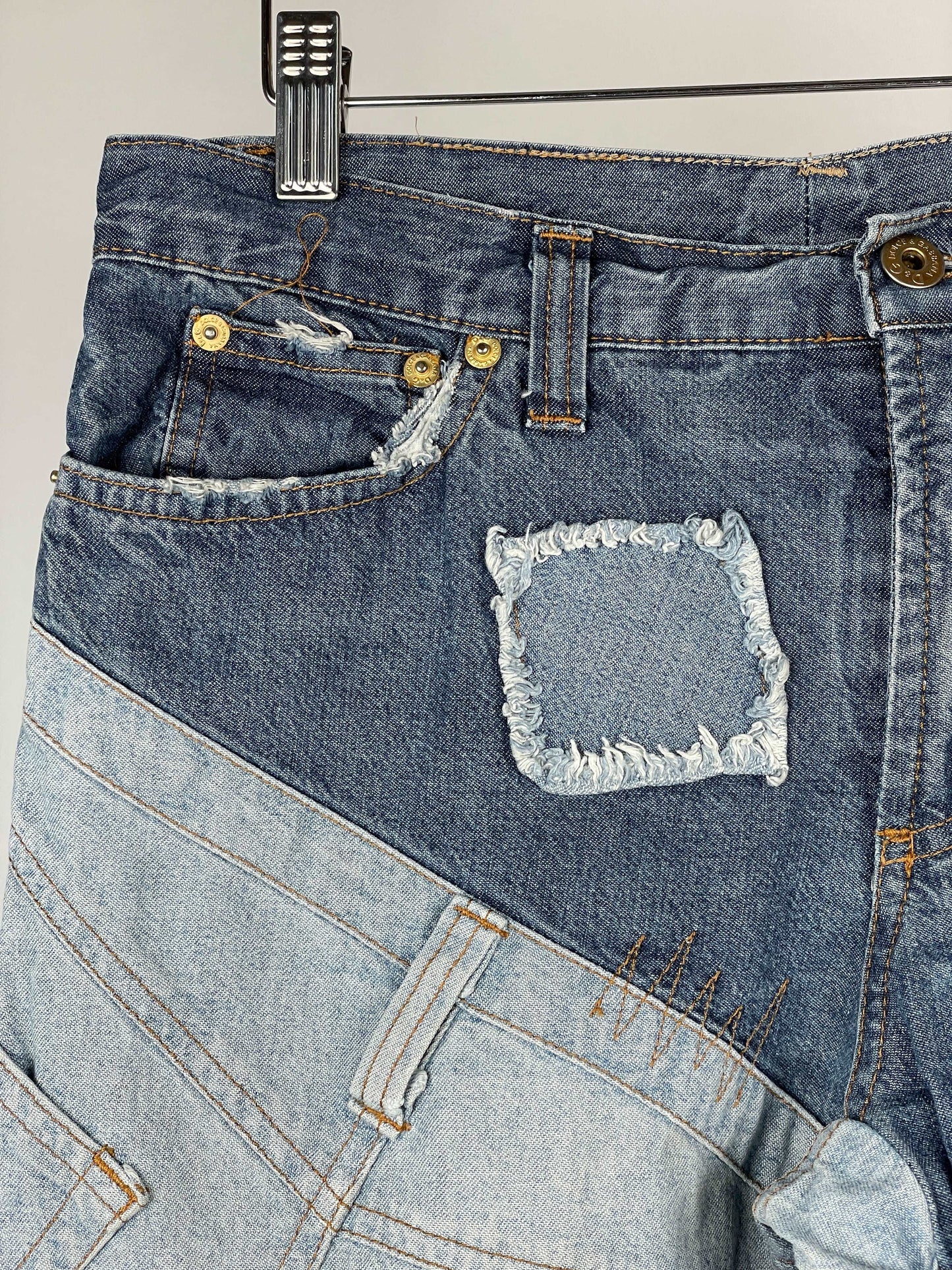 Dolce & Gabbana Flared Reconstructed Denim Jeans