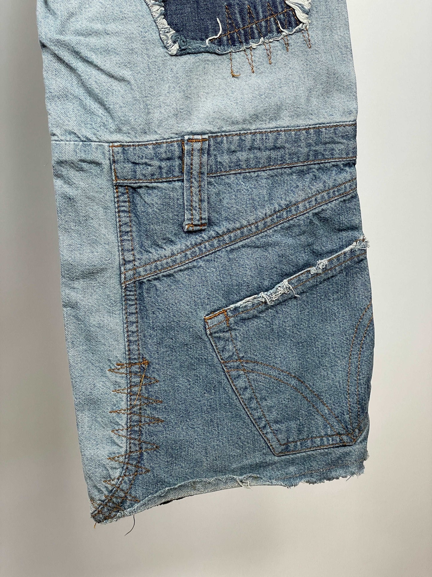 Dolce & Gabbana Flared Reconstructed Denim Jeans