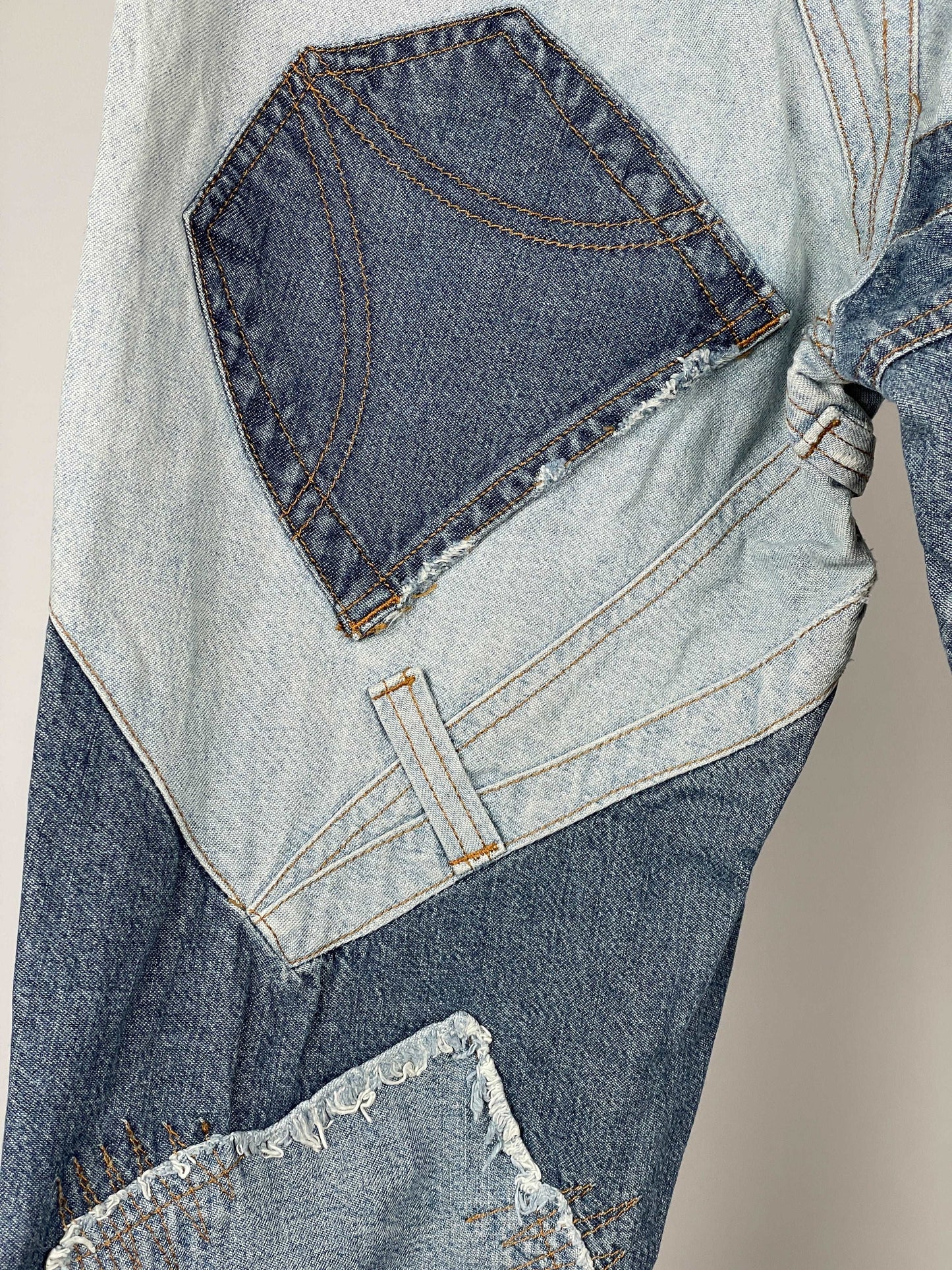 Dolce & Gabbana Flared Reconstructed Denim Jeans