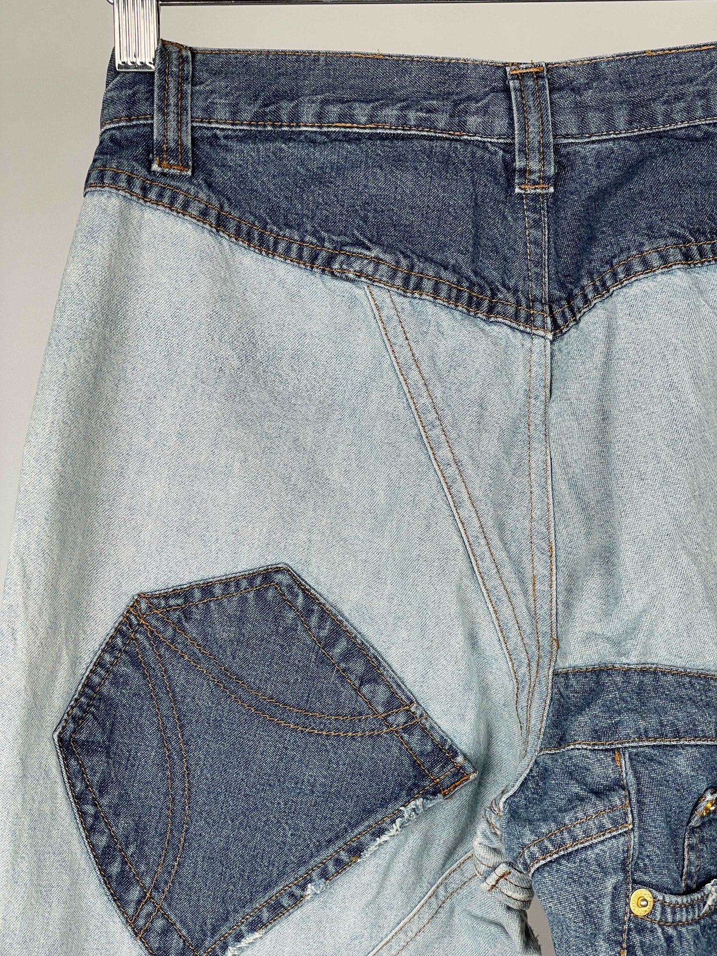 Dolce & Gabbana Flared Reconstructed Denim Jeans