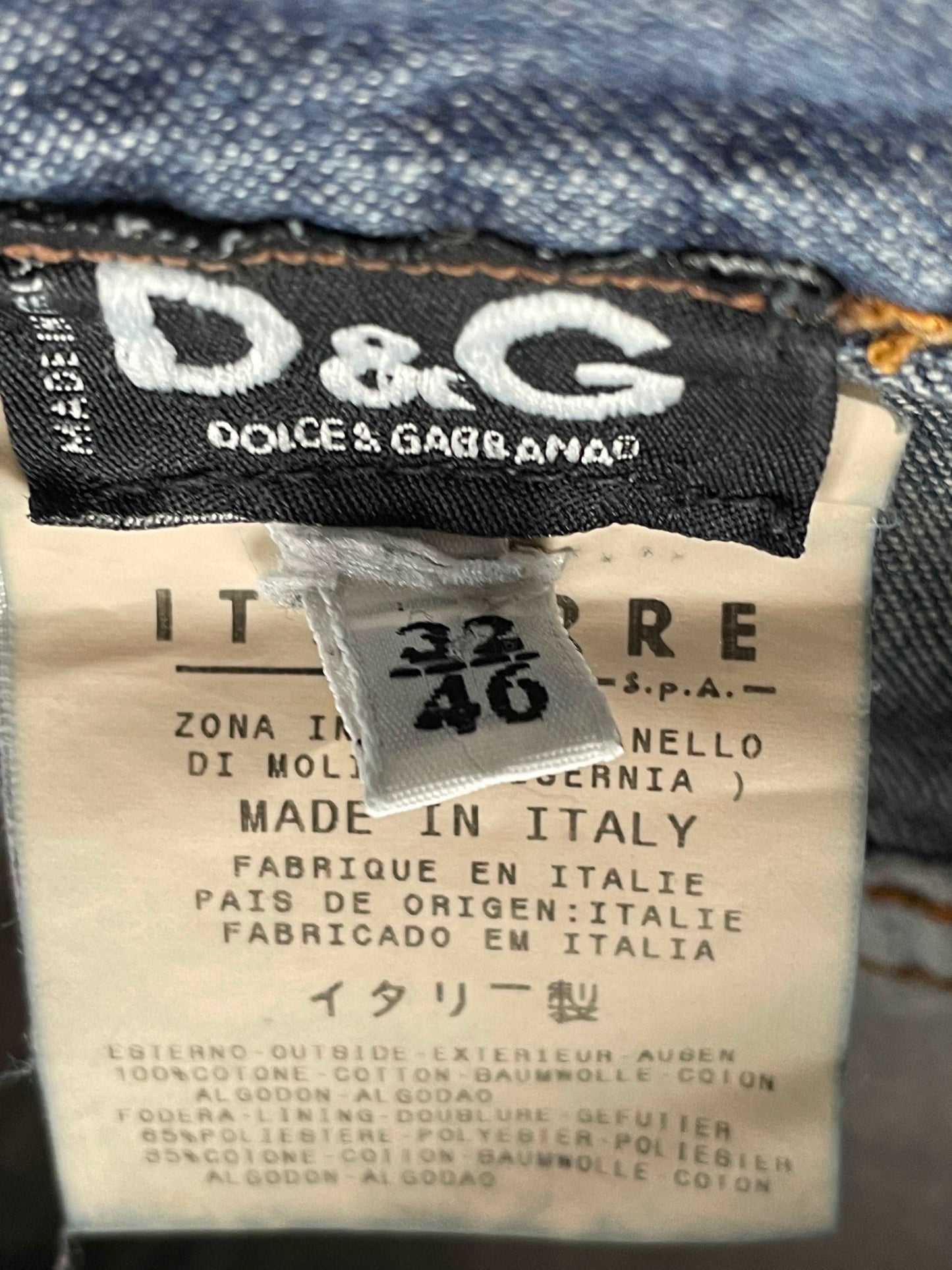 Dolce & Gabbana Flared Reconstructed Denim Jeans