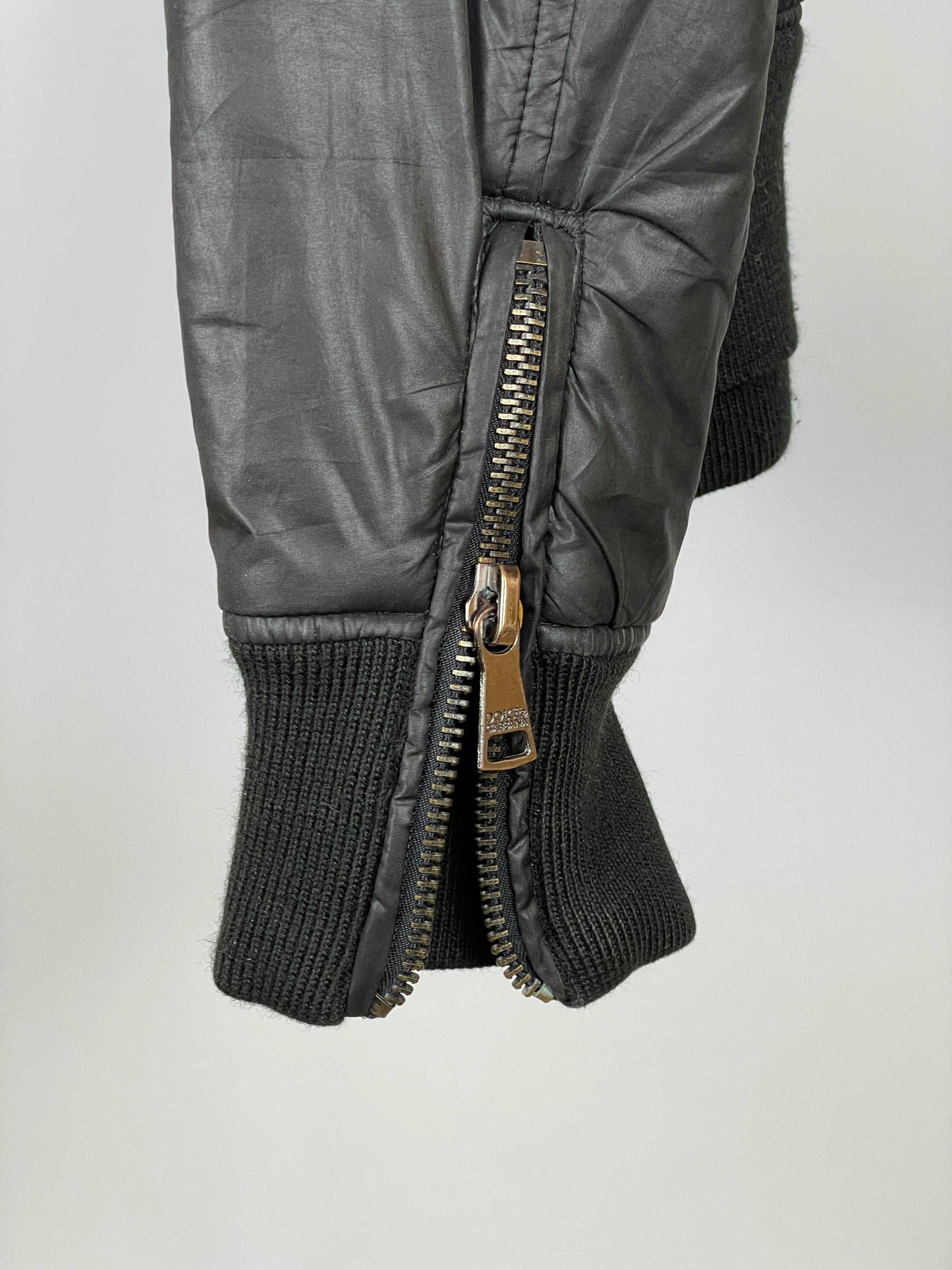 Dolce & Gabbana FW07 Black Multi-Zipper Bomber Jacket