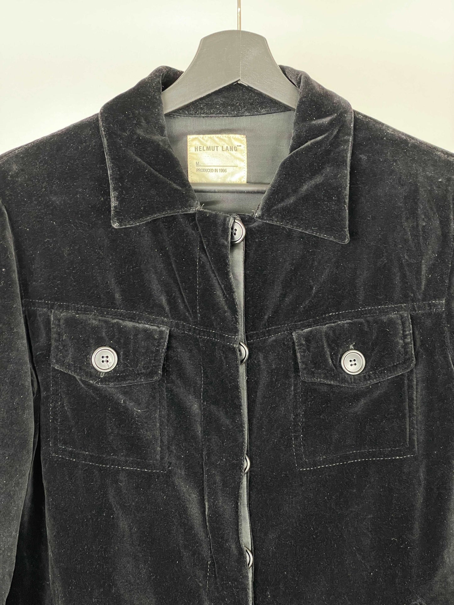 Helmut Lang 1996 Velvet Coat