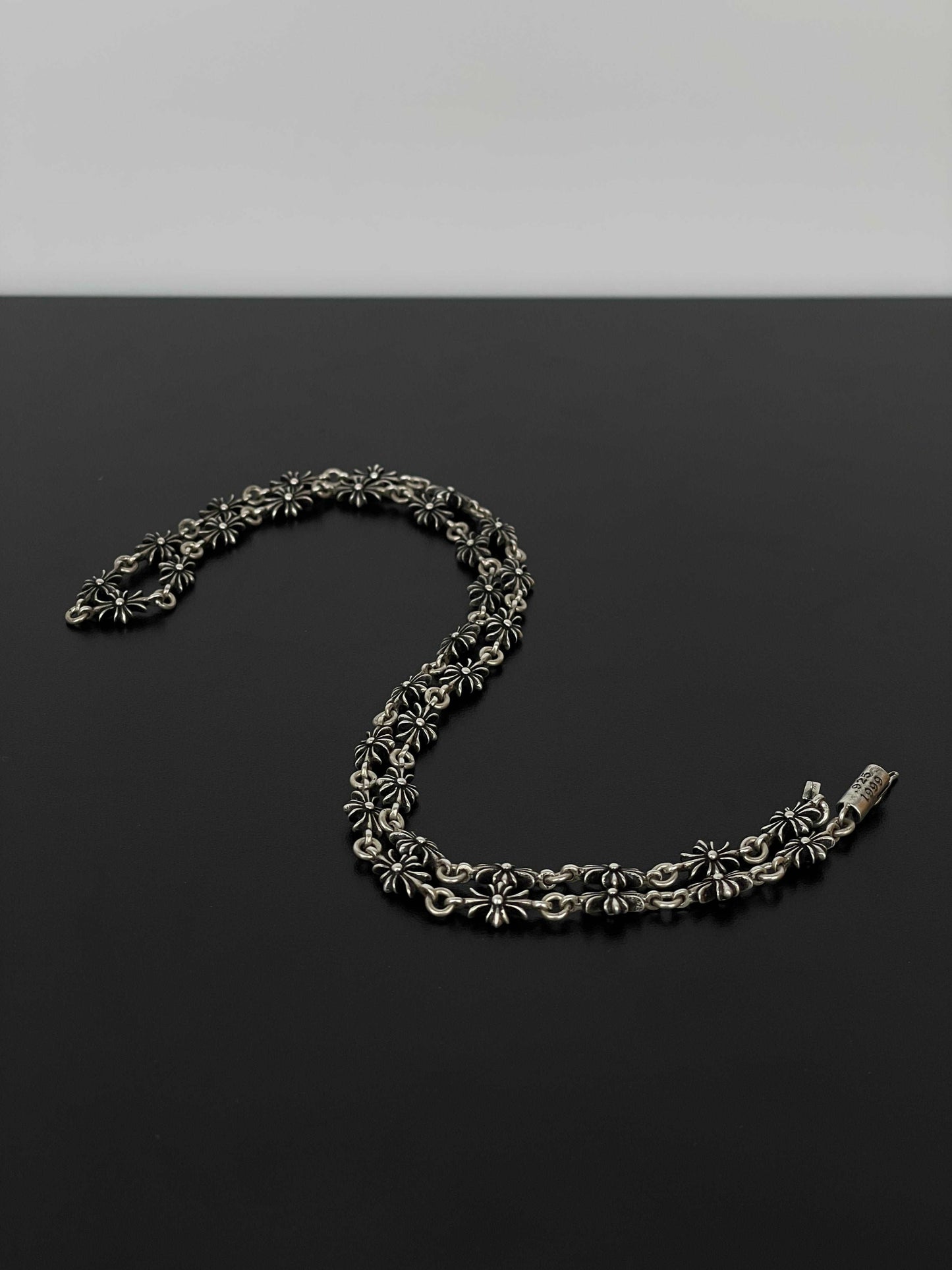 Chrome Hearts Tiny E Plus Cross Necklace