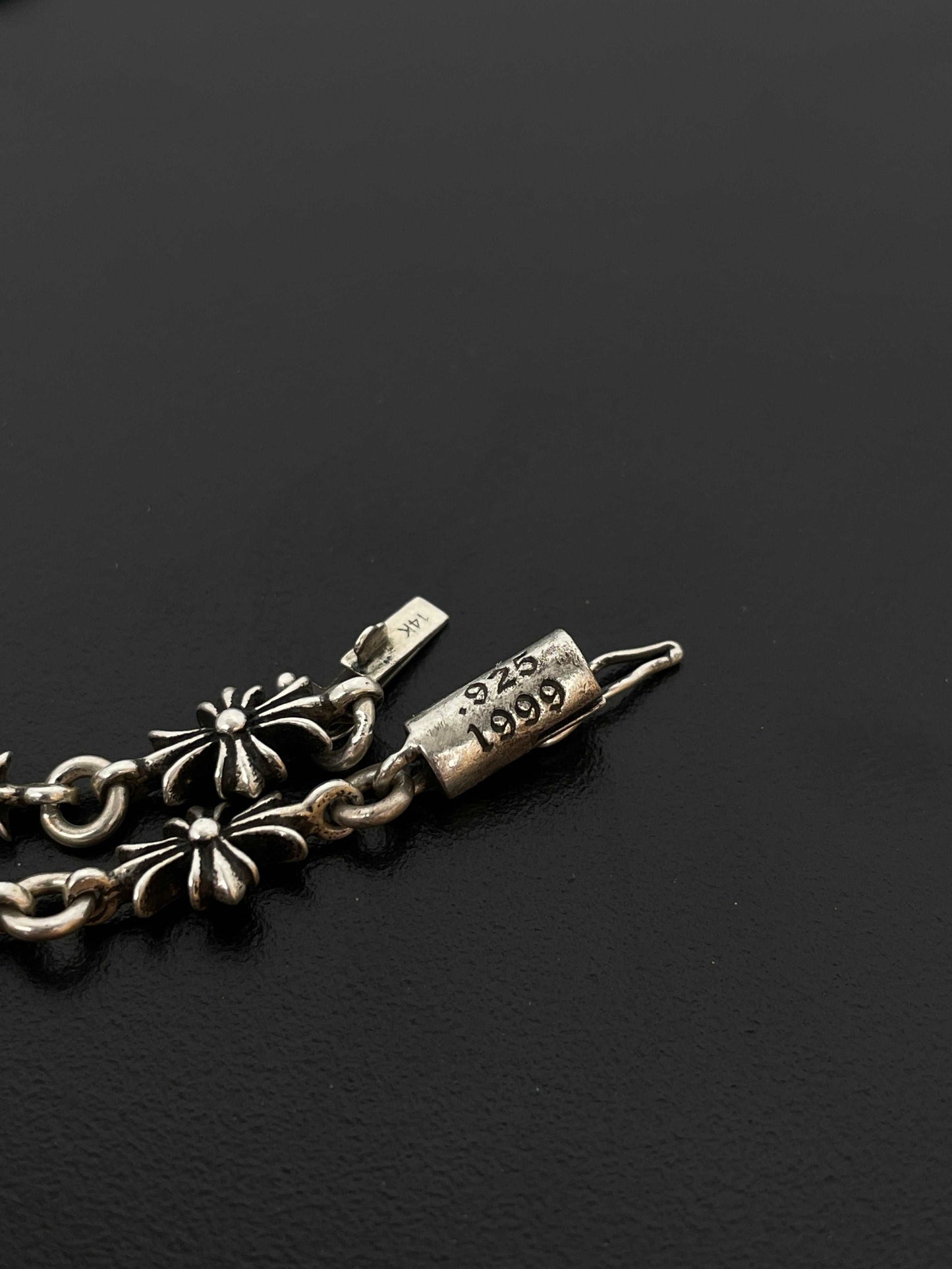 Chrome Hearts Tiny E Plus Cross Necklace
