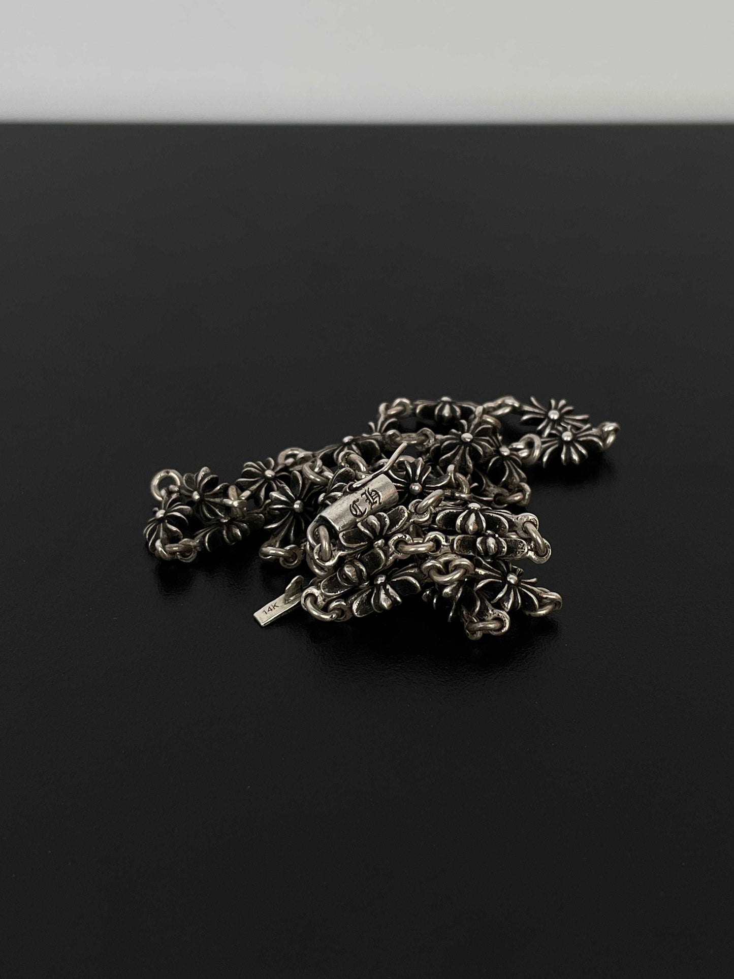 Chrome Hearts Tiny E Plus Cross Necklace