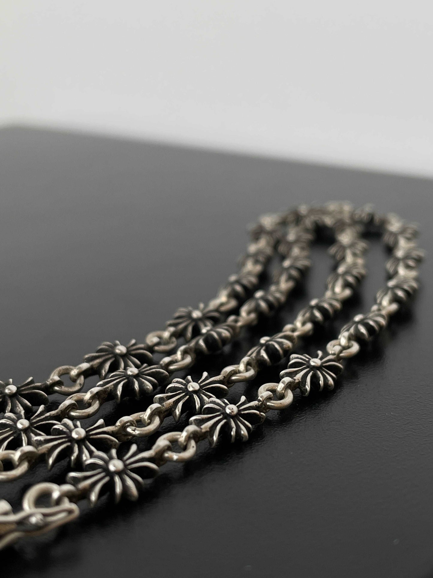 Chrome Hearts Tiny E Plus Cross Necklace