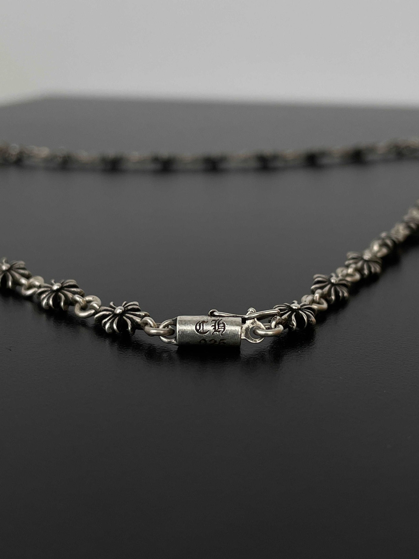 Chrome Hearts Tiny E Plus Cross Necklace