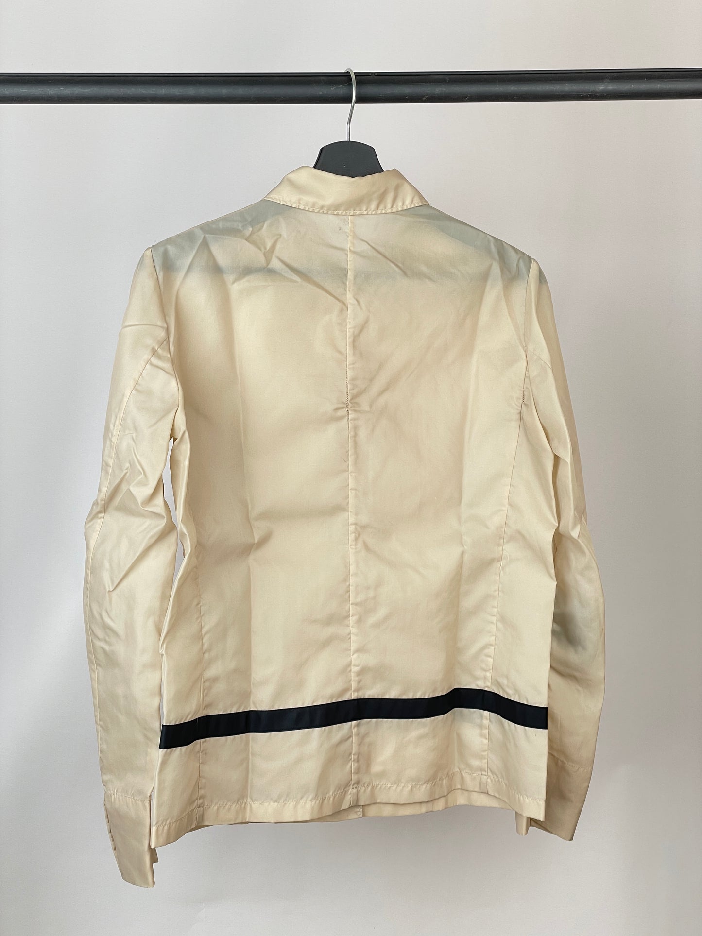 Helmut Lang SS97 Satin-Stripe Shirt Jacket