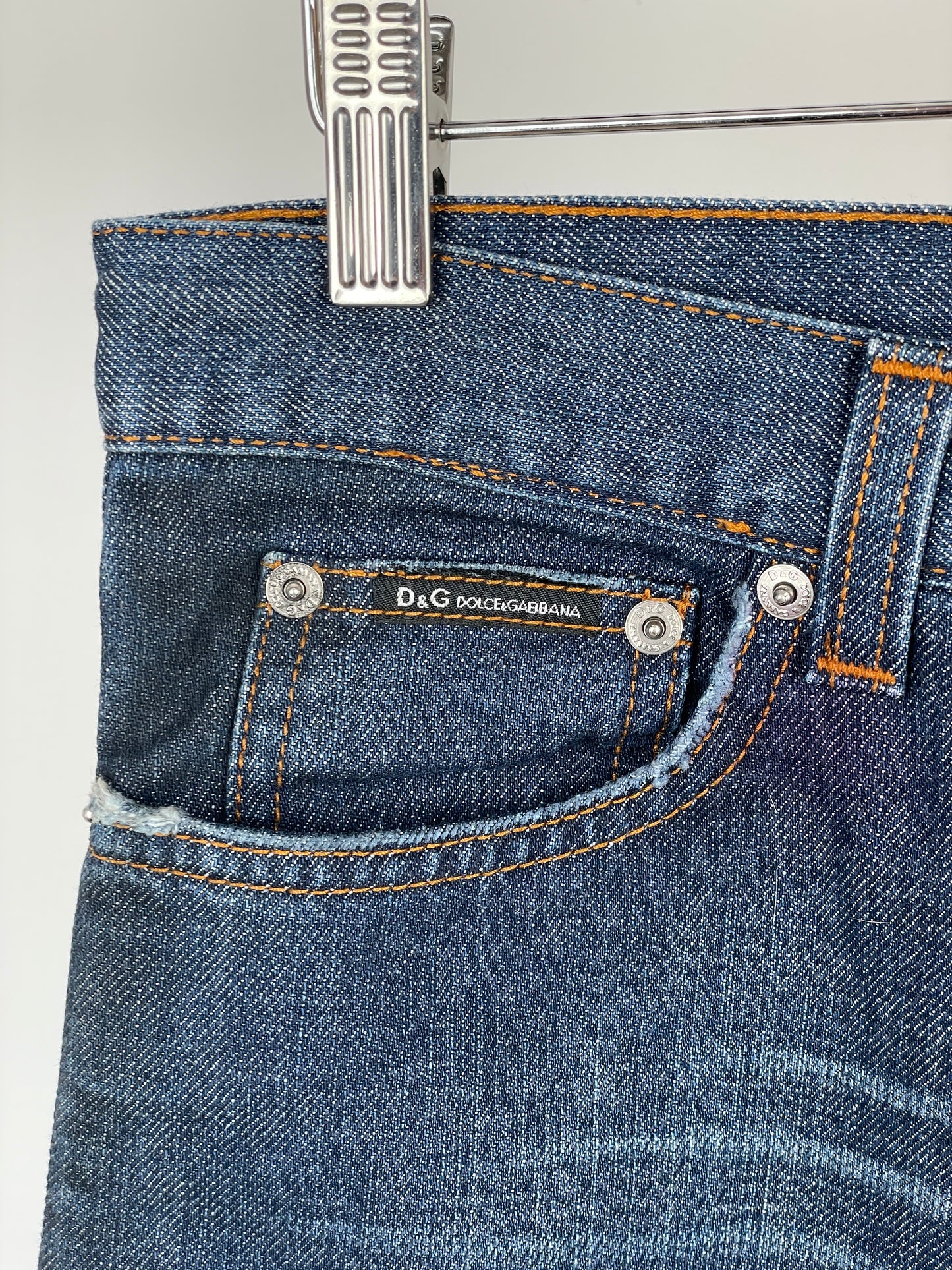 Dolce & Gabbana SS01 Safety Pin Denim Jeans