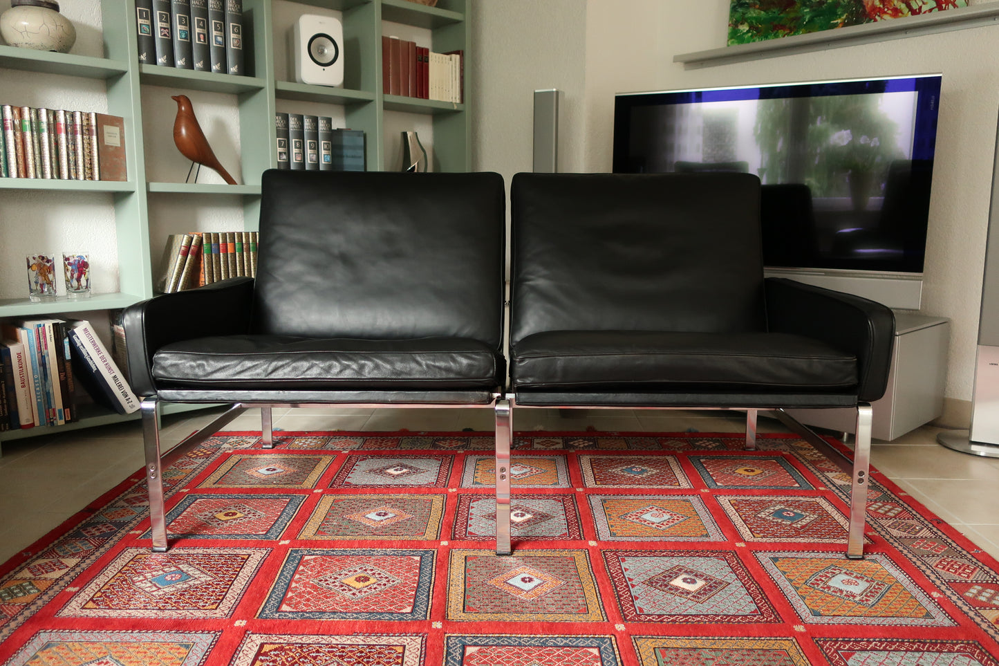 Kill International 1960s FK 6722 Jorgen Kastholm & Preben Fabricius Sofa