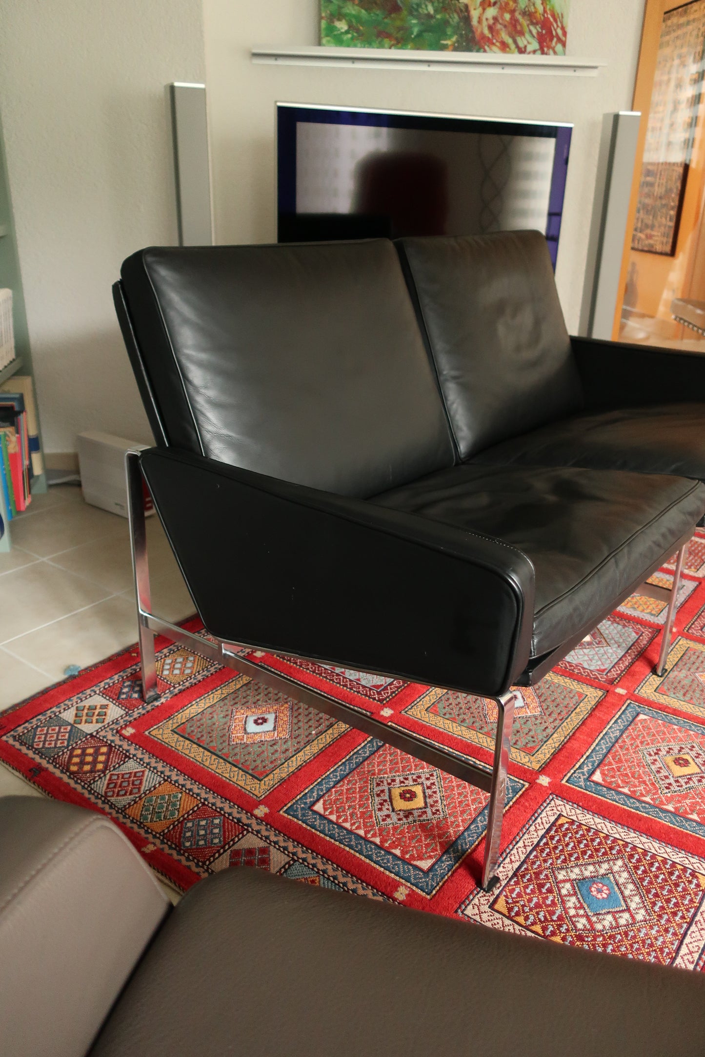 Kill International 1960s FK 6722 Jorgen Kastholm & Preben Fabricius Sofa