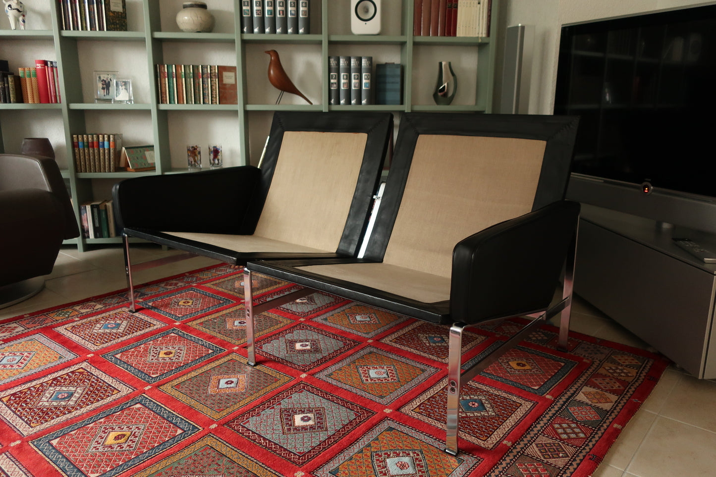 Kill International 1960s FK 6722 Jorgen Kastholm & Preben Fabricius Sofa