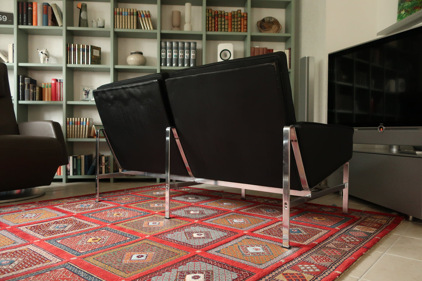 Kill International 1960s FK 6722 Jorgen Kastholm & Preben Fabricius Sofa