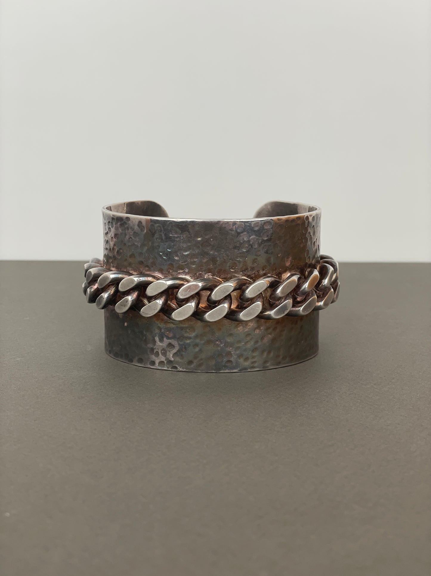 Jean Paul Gaultier 90s Cuban Link Bangle / Cuff