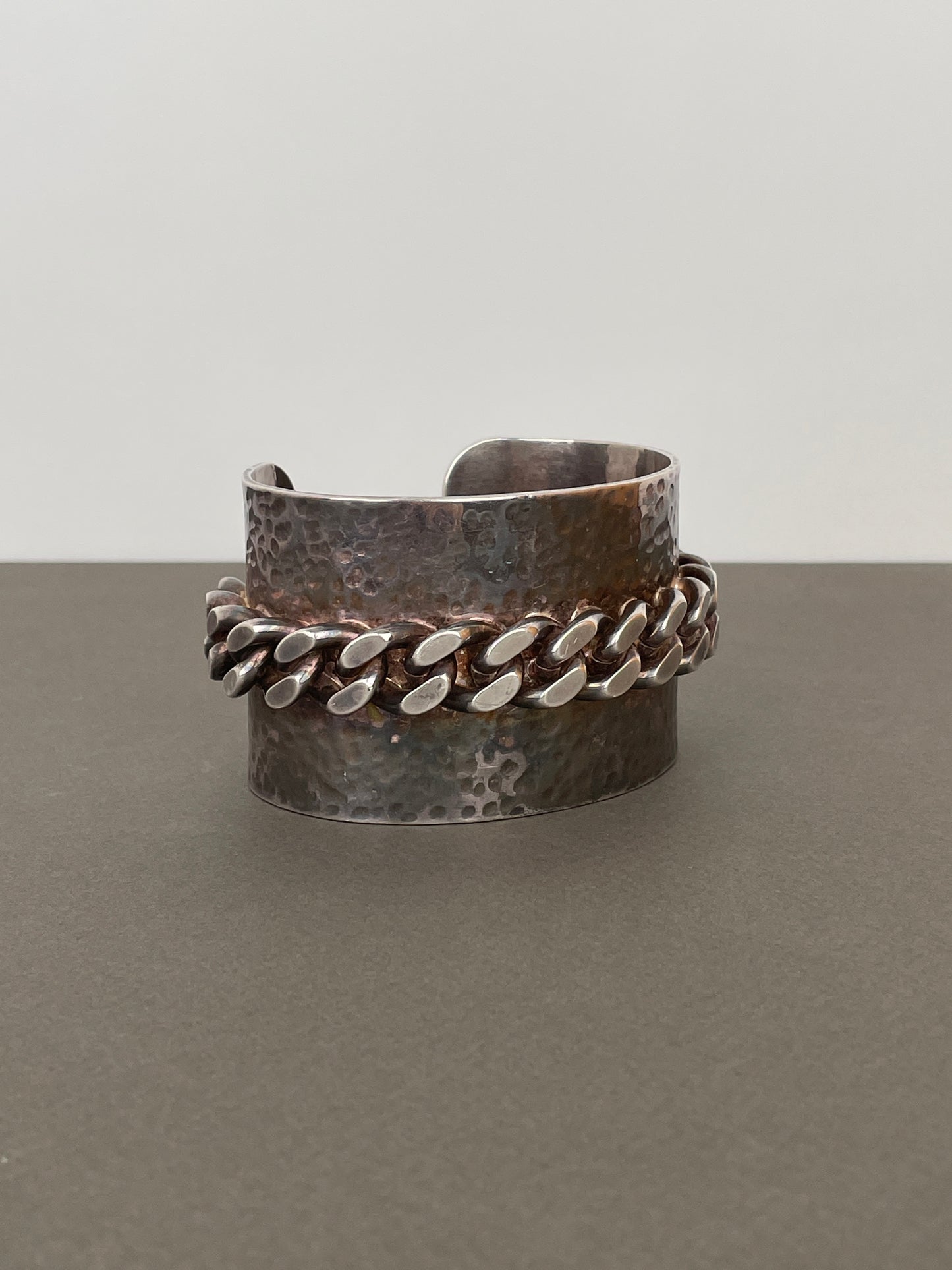 Jean Paul Gaultier 90s Cuban Link Bangle / Cuff