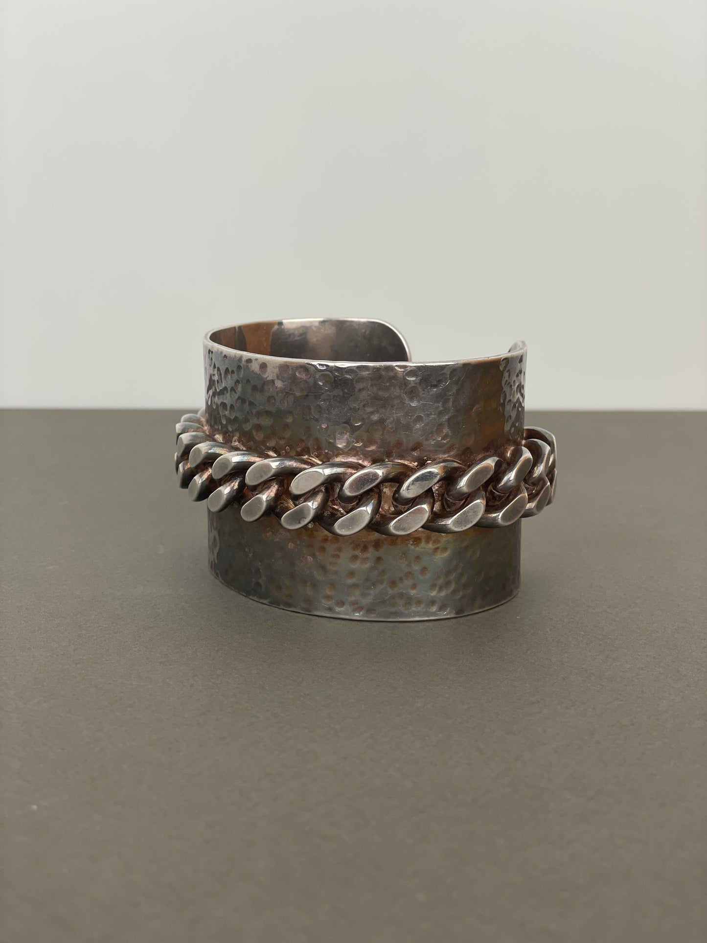 Jean Paul Gaultier 90s Cuban Link Bangle / Cuff