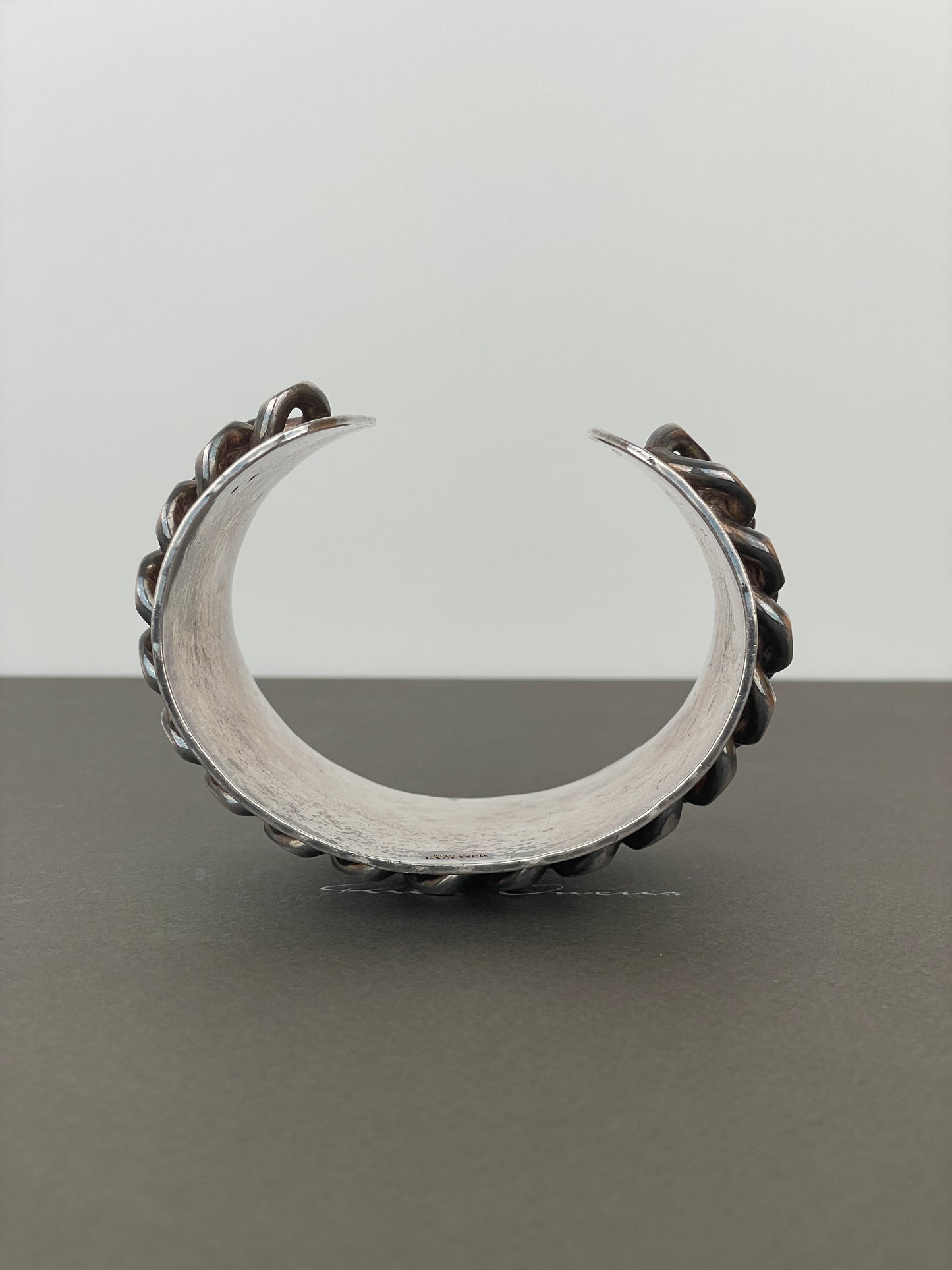 Jean Paul Gaultier 90s Cuban Link Bangle / Cuff