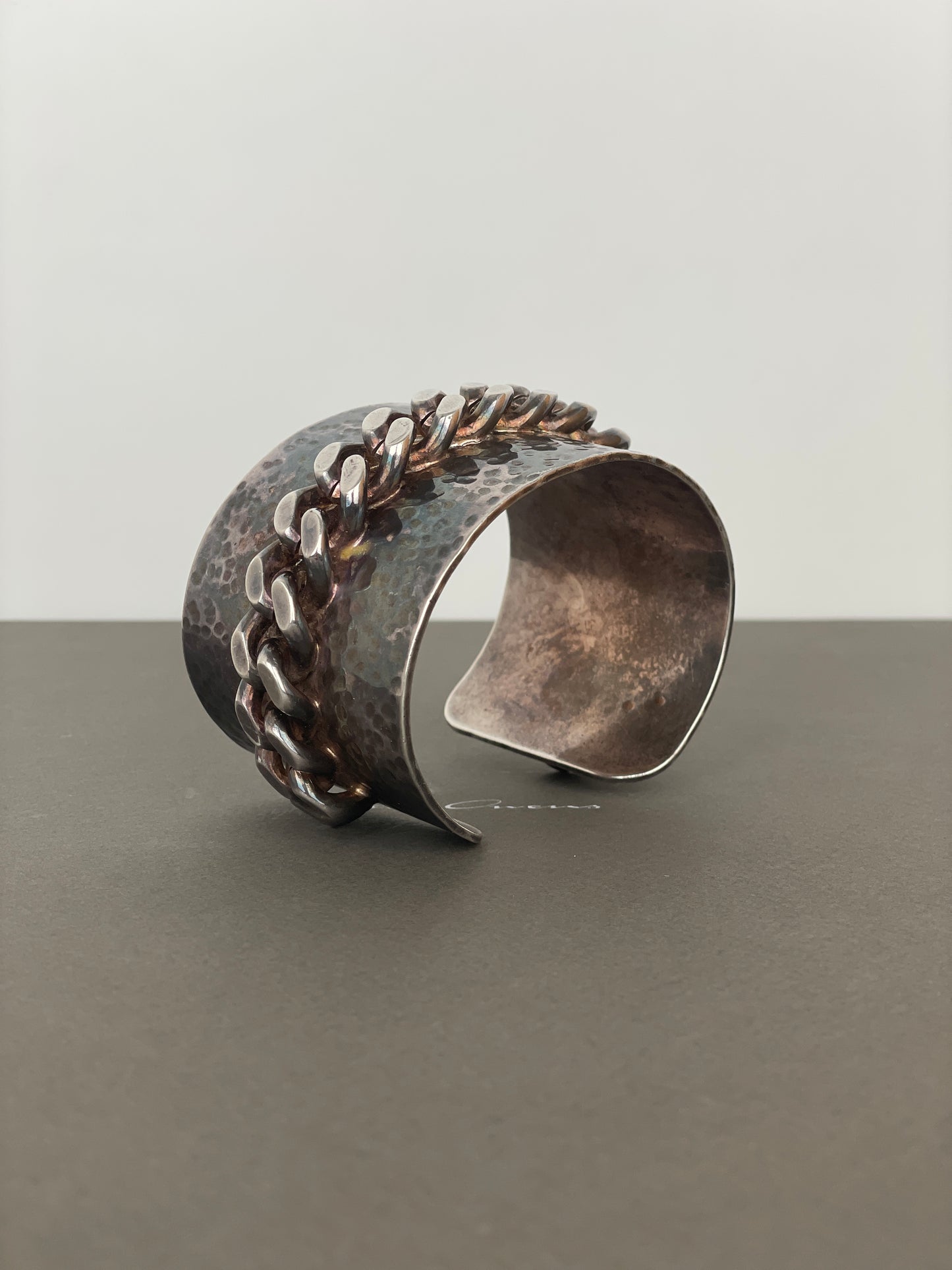 Jean Paul Gaultier 90s Cuban Link Bangle / Cuff