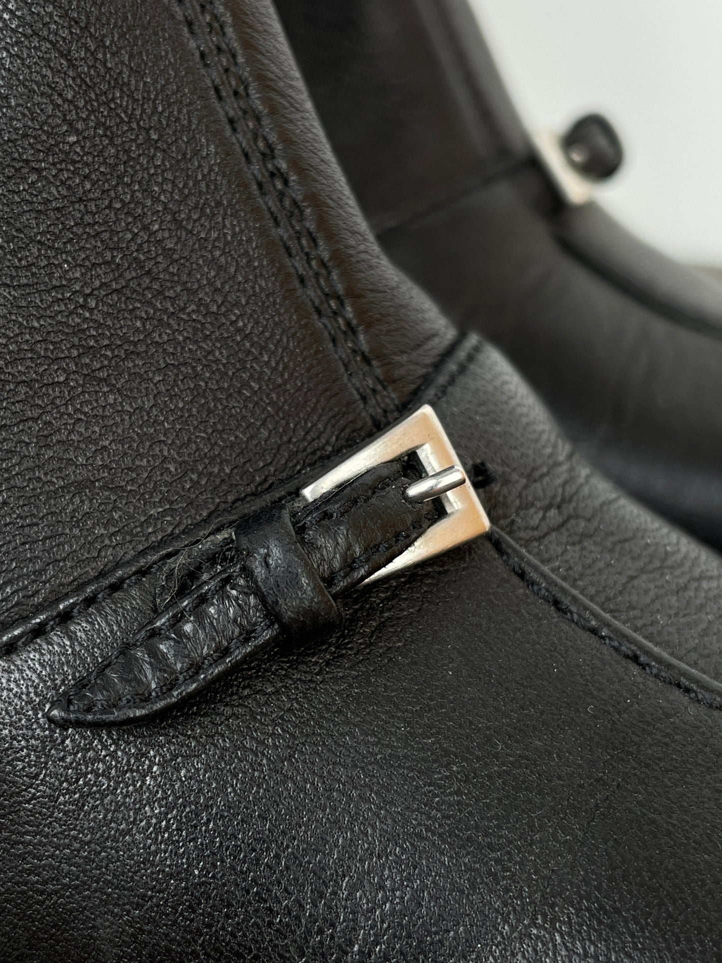 Prada 2000s Buckle Kitten Heel Boots