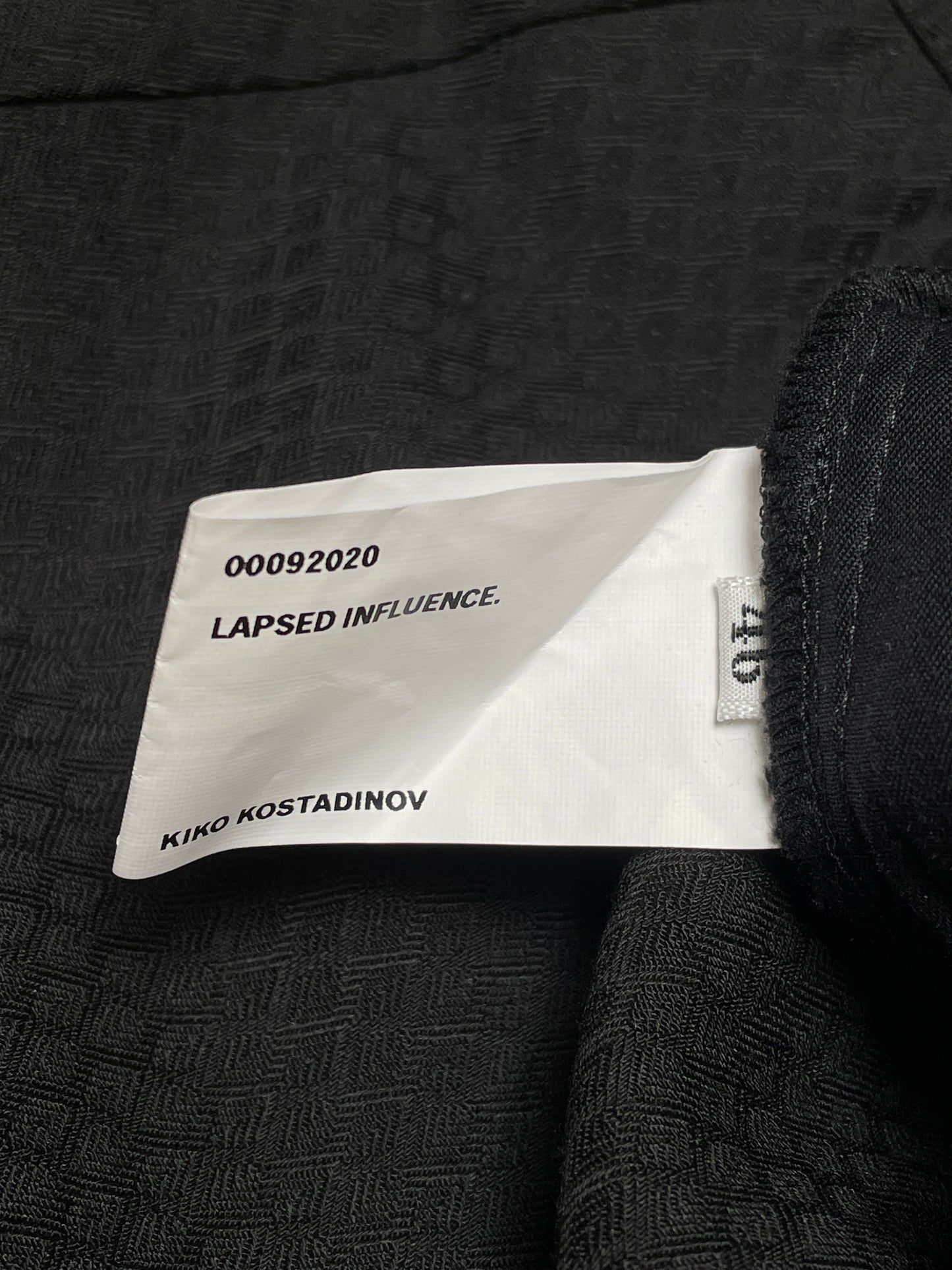 Kiko Kostadinov AW20 0009 Klees Embroidery Trousers