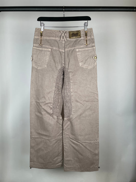 Dolce & Gabbana Horse Rider Cargo Pants Beige