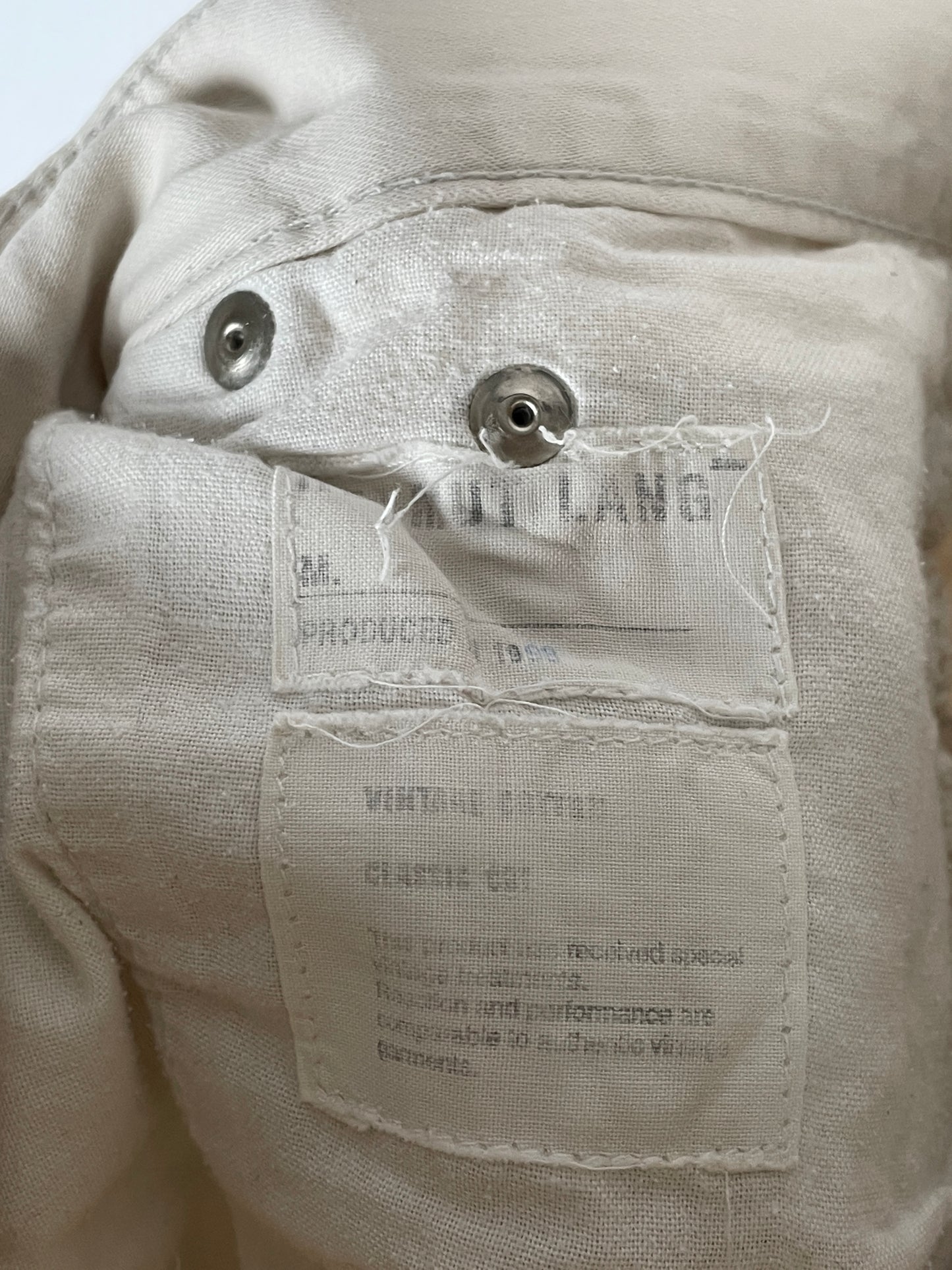 Helmut Lang Denim Jeans White