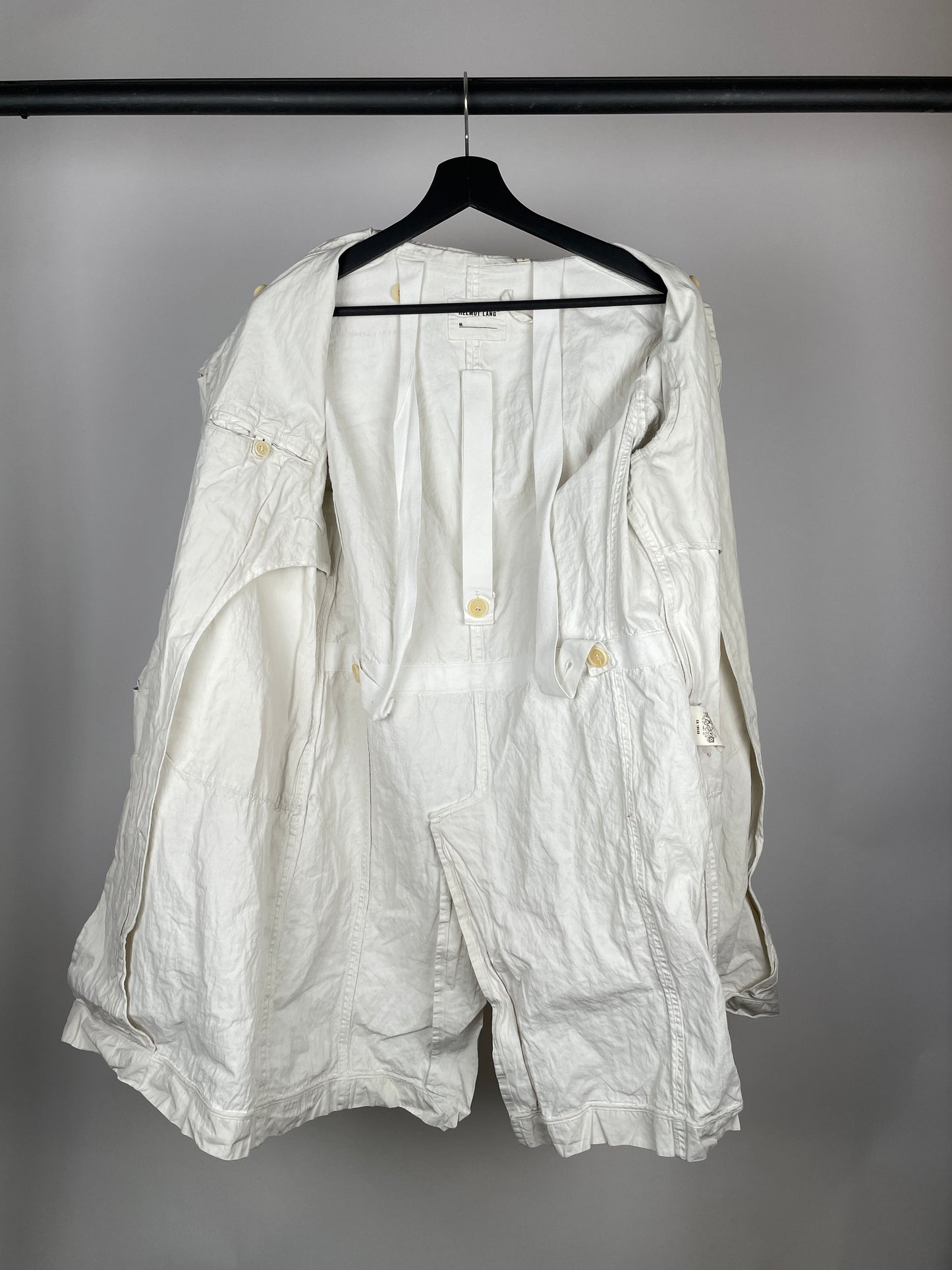 Helmut Lang Astro Coat White
