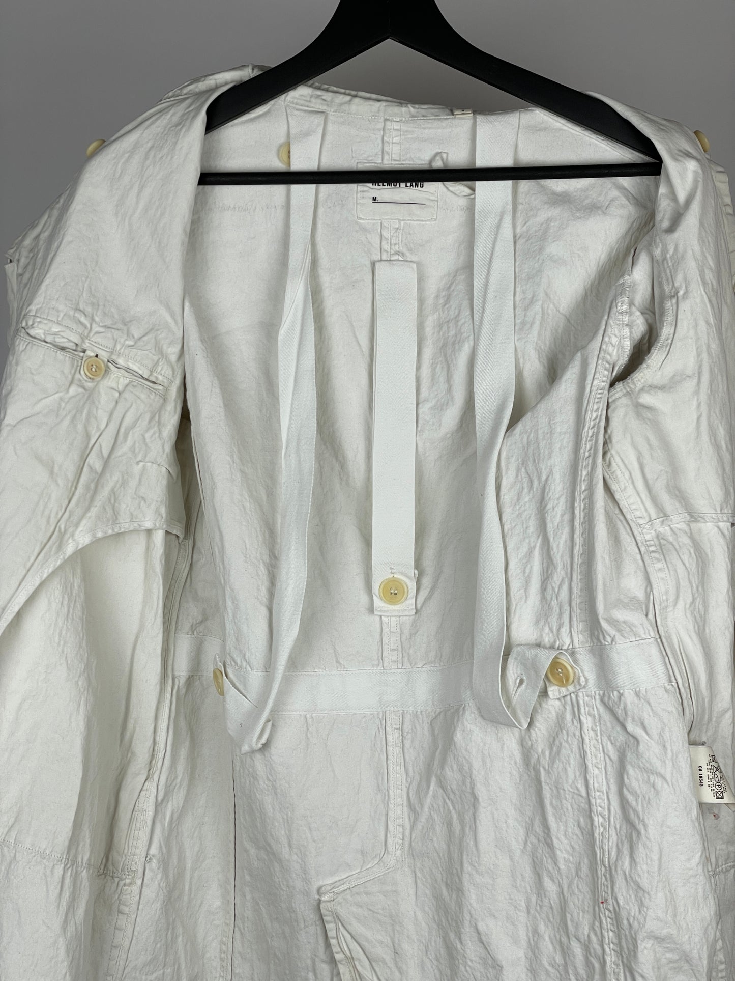 Helmut Lang Astro Coat White