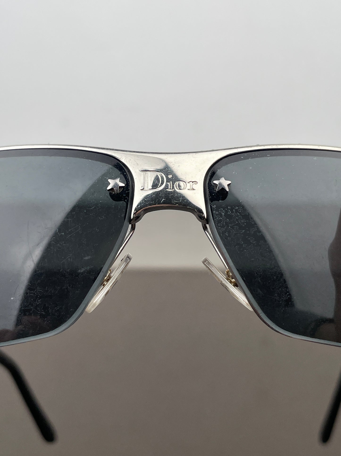 Dior by Galliano 2000s ‘Dior Hit 2’ Swarovski Rhinestone Rimless Sunglasses