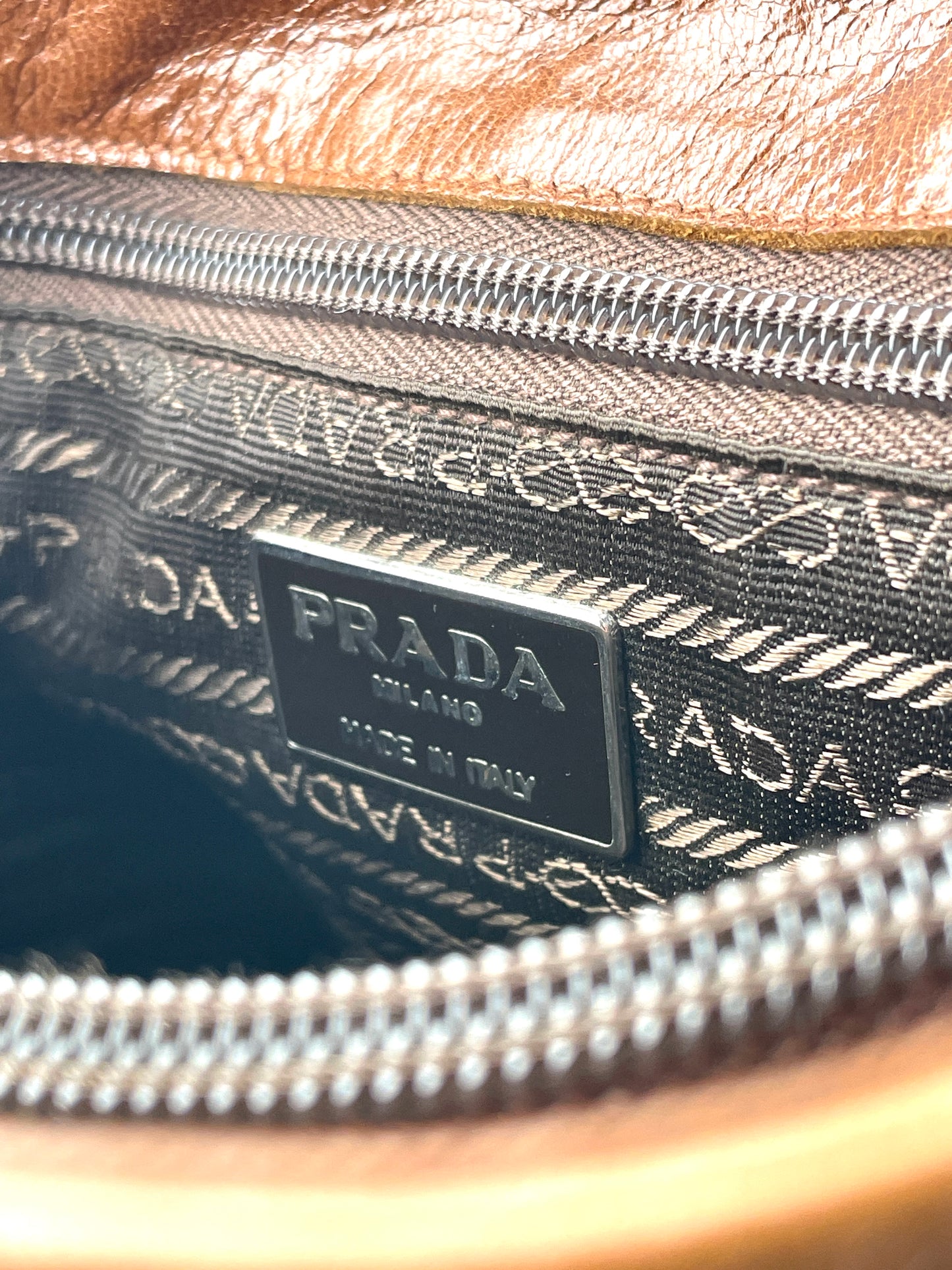 Prada AW96 Chain Leather Shoulder Bag