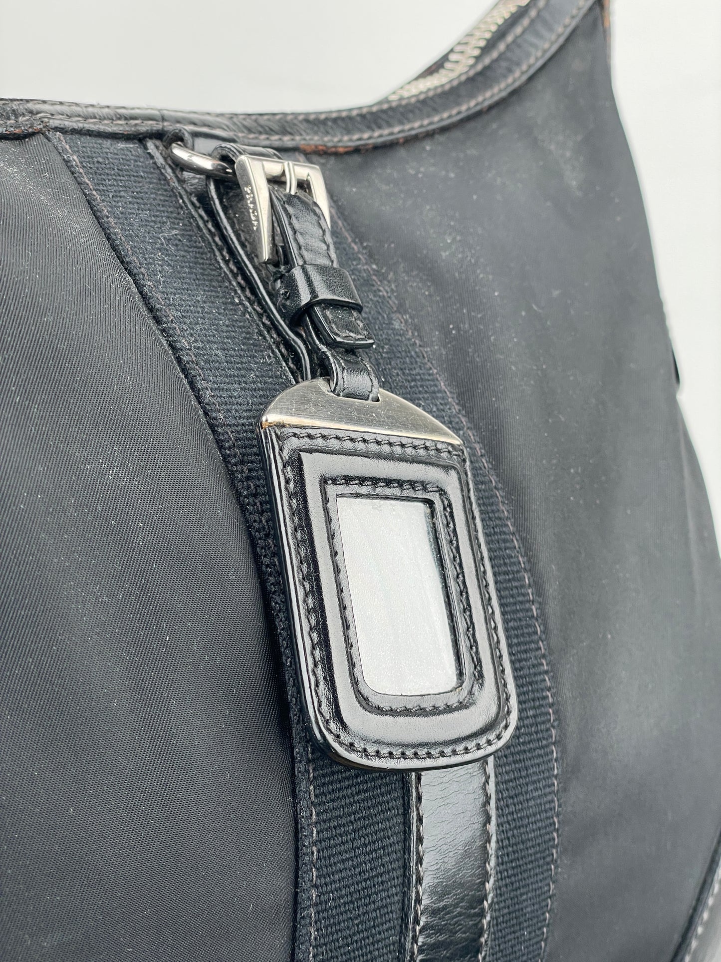 Prada 2000s Tessuto Hybrid Hobo Shoulder Bag