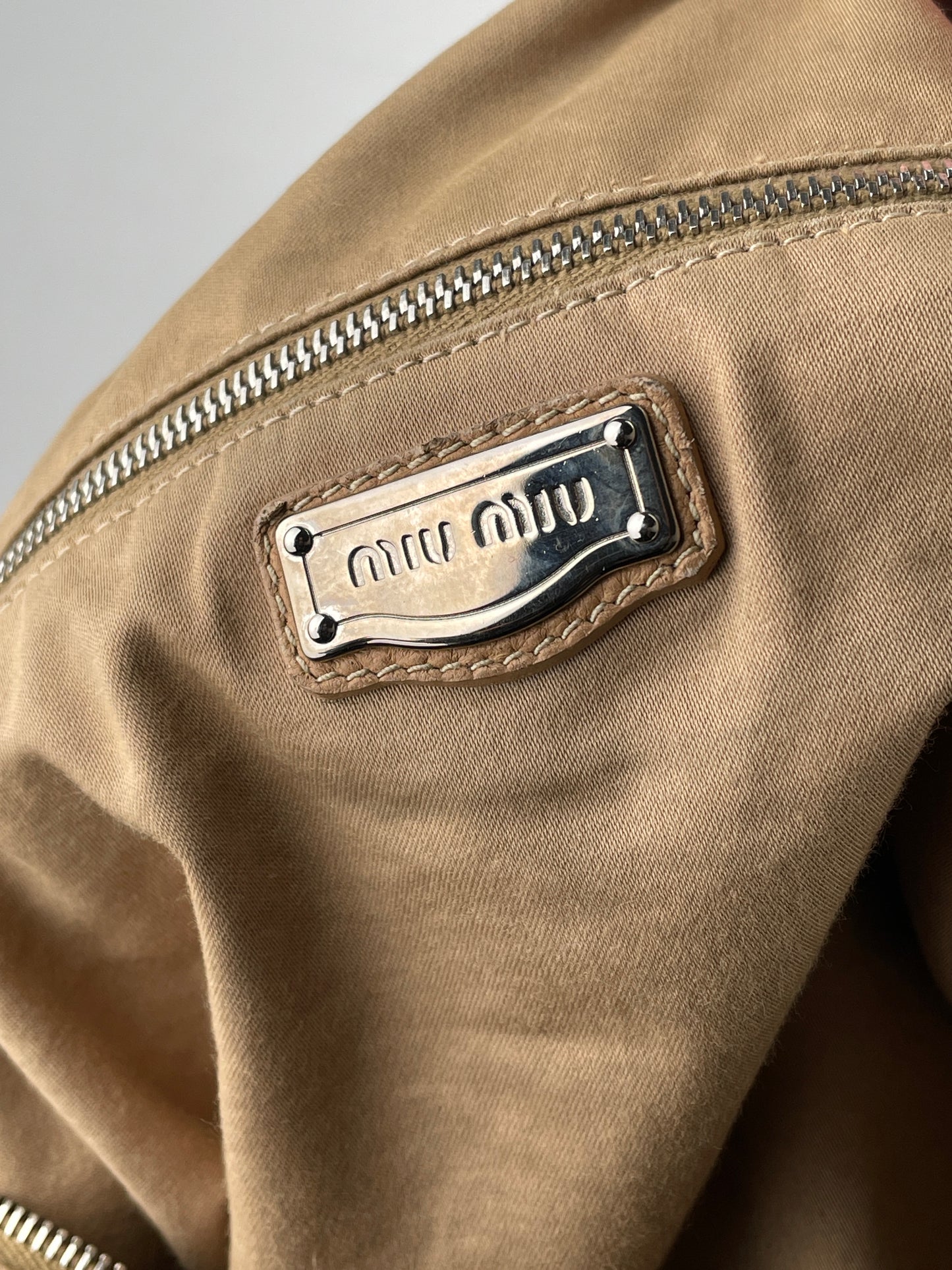 Miu Miu 2000s Padlock Cargo Bowling Shoulder Bag